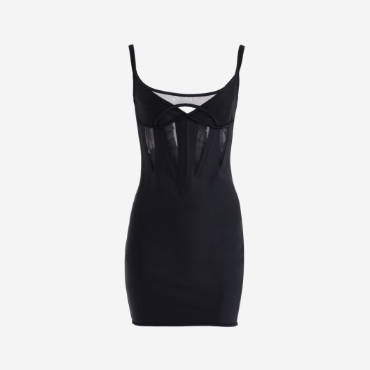 (W) 뮈글러 x H&M 코르셋 미니 드레스 블랙