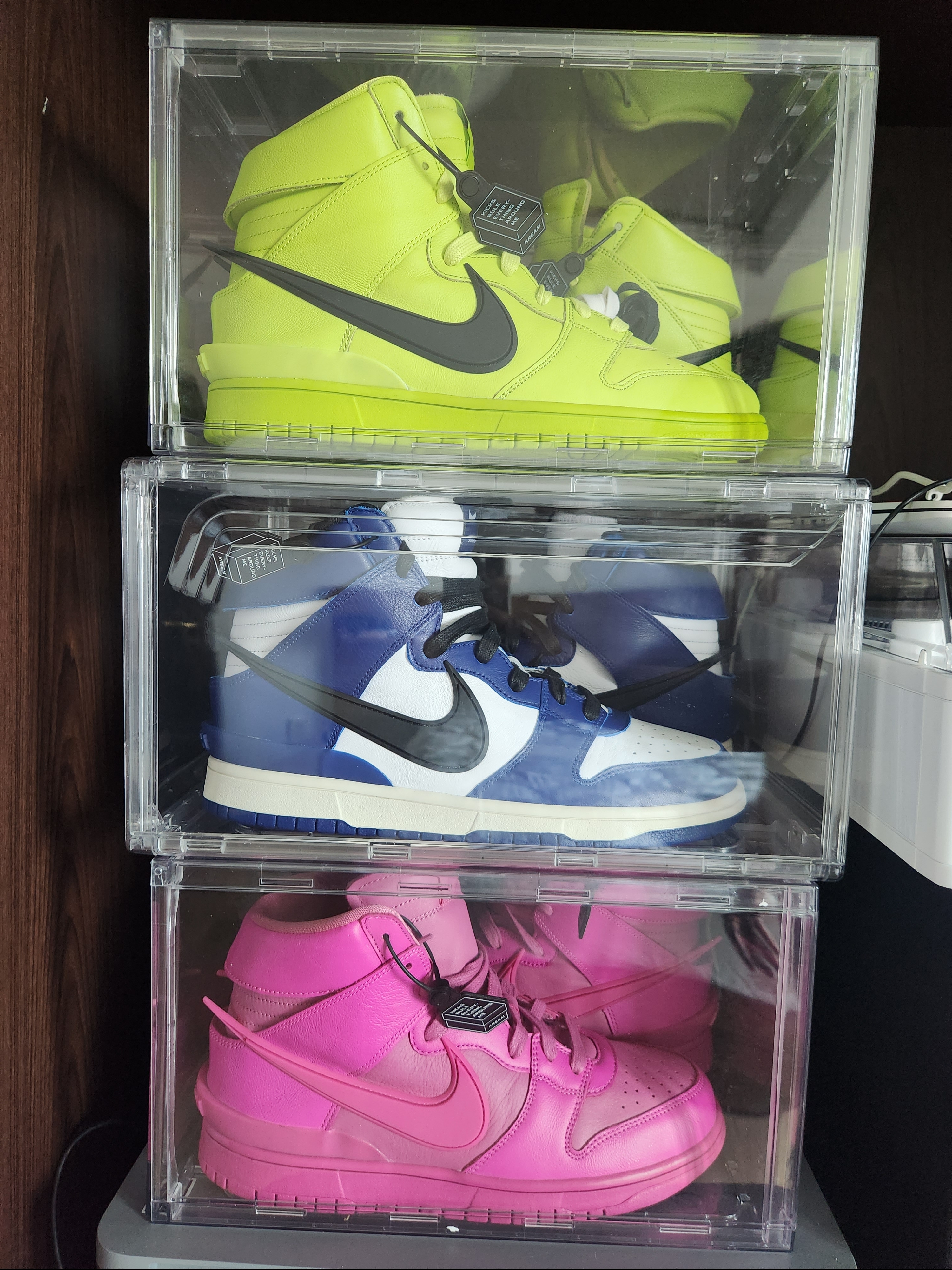 Nike x Ambush Dunk High Deep Royal Blue, Nike x Ambush Dunk High Cosmic Fuchsia 착용 스타일