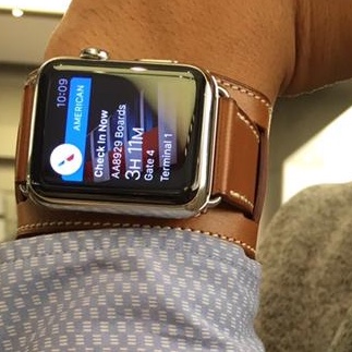 Apple Watch Hermes Series 7 45mm Silver Stainless Steel Case with Single Tour Gold (Korean Ver.) 착용 스타일