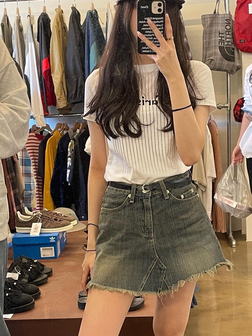Safarispot Women 1/2 Safarispots Magazine Tee White 착용 스타일 - 2