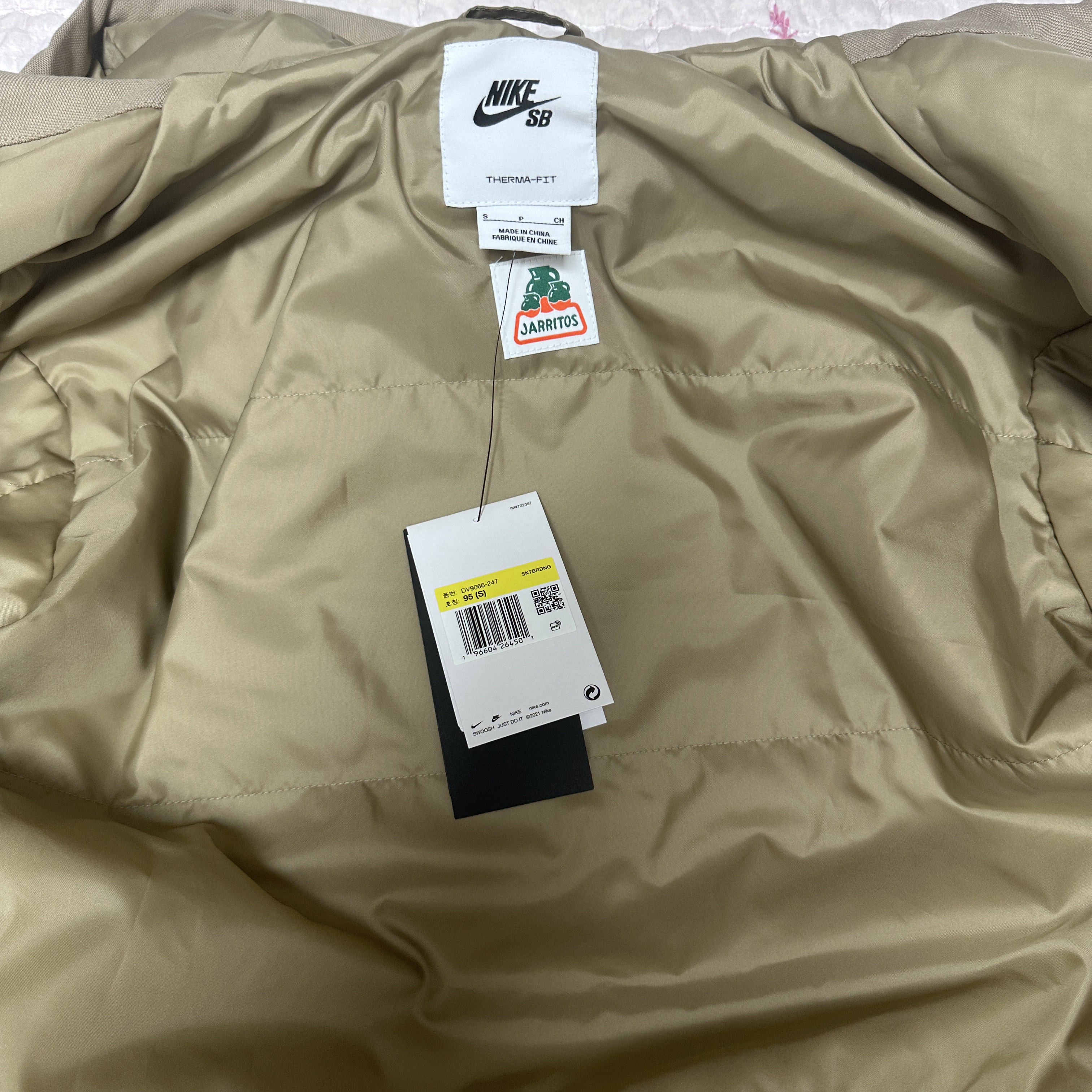 Nike x Jarritos SB Padded Skate Jacket Khaki - Asia 착용 스타일 - 4