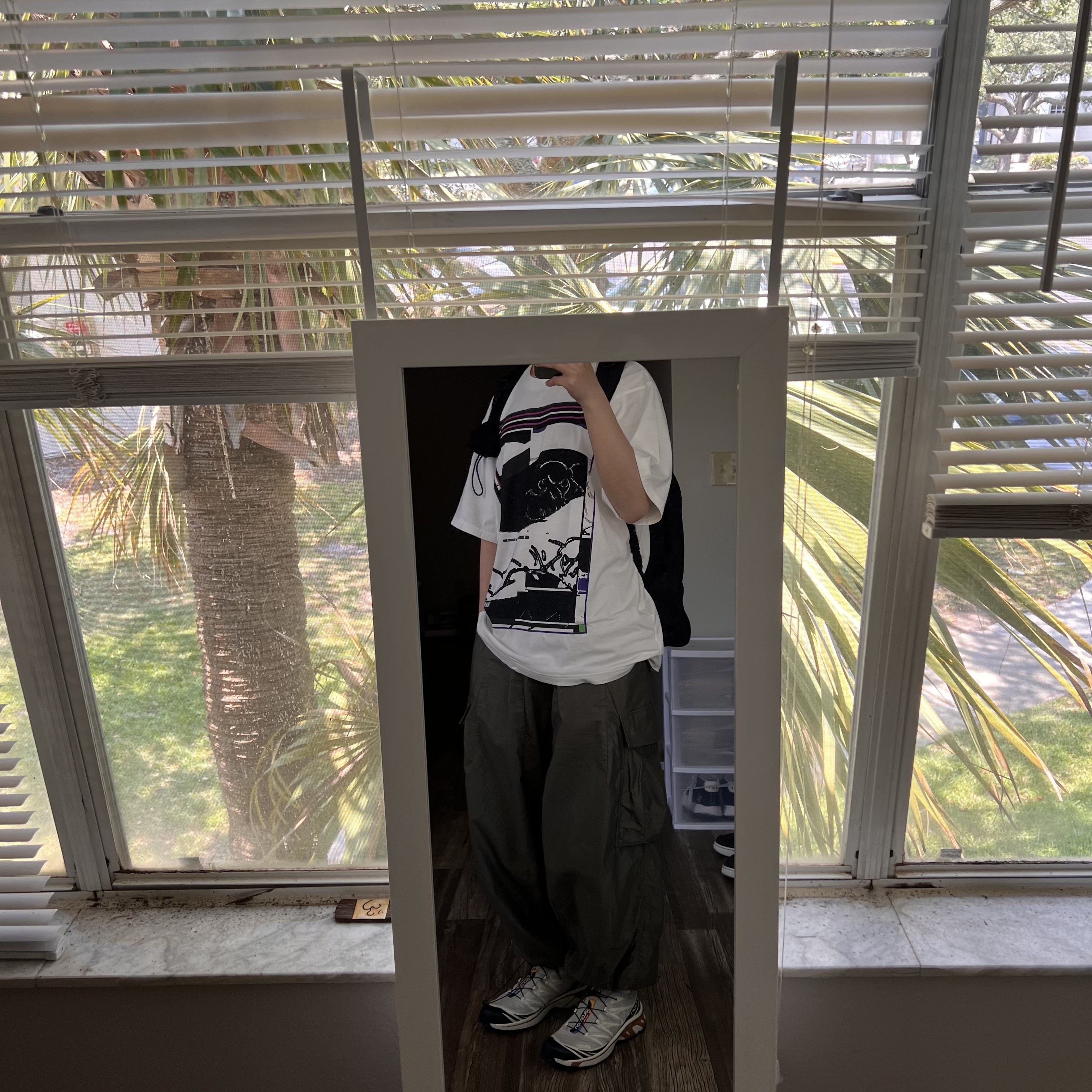 Cav Empt MD Slow Wave Sleep Big T-Shirt White - 23SS, Cav Empt MD Architectonic T-Shirt White - 23SS 착용 스타일 - 1