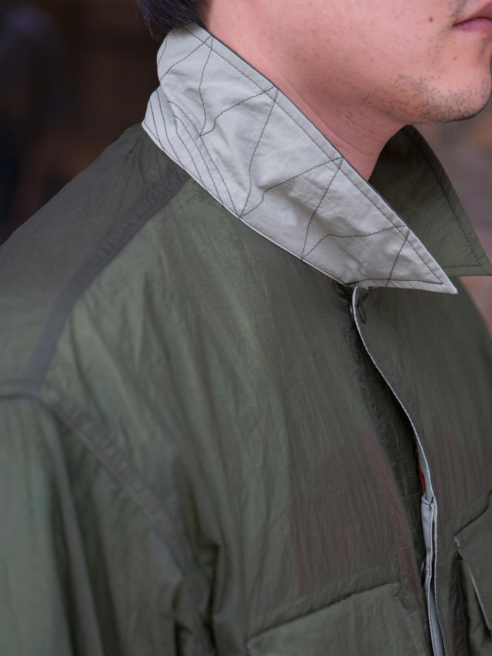 Rootfinder Maneuver Jacket Deep Green 착용 스타일 - 3