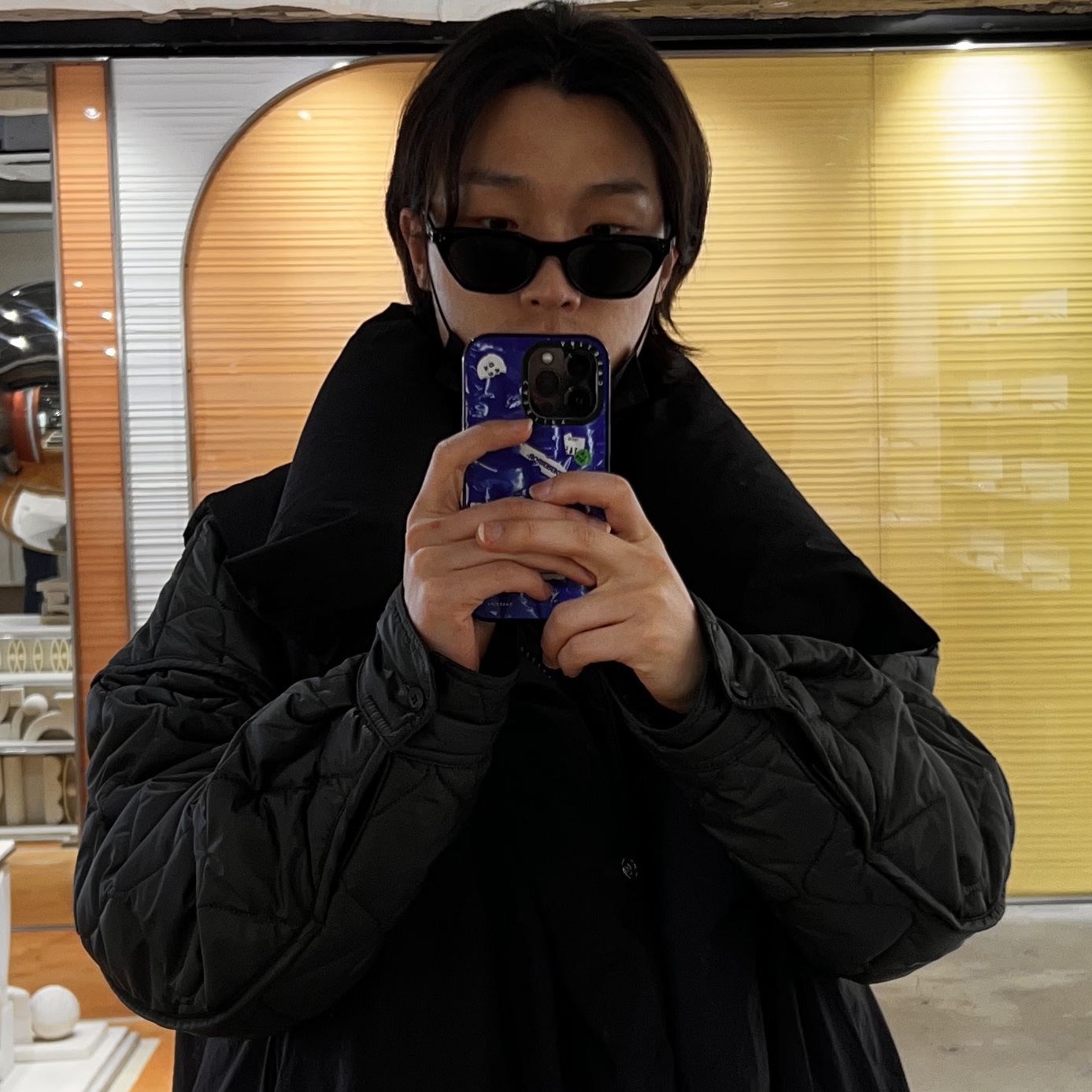 젠틀 몬스터 쿠키 01 블랙 착용 스타일 - 1