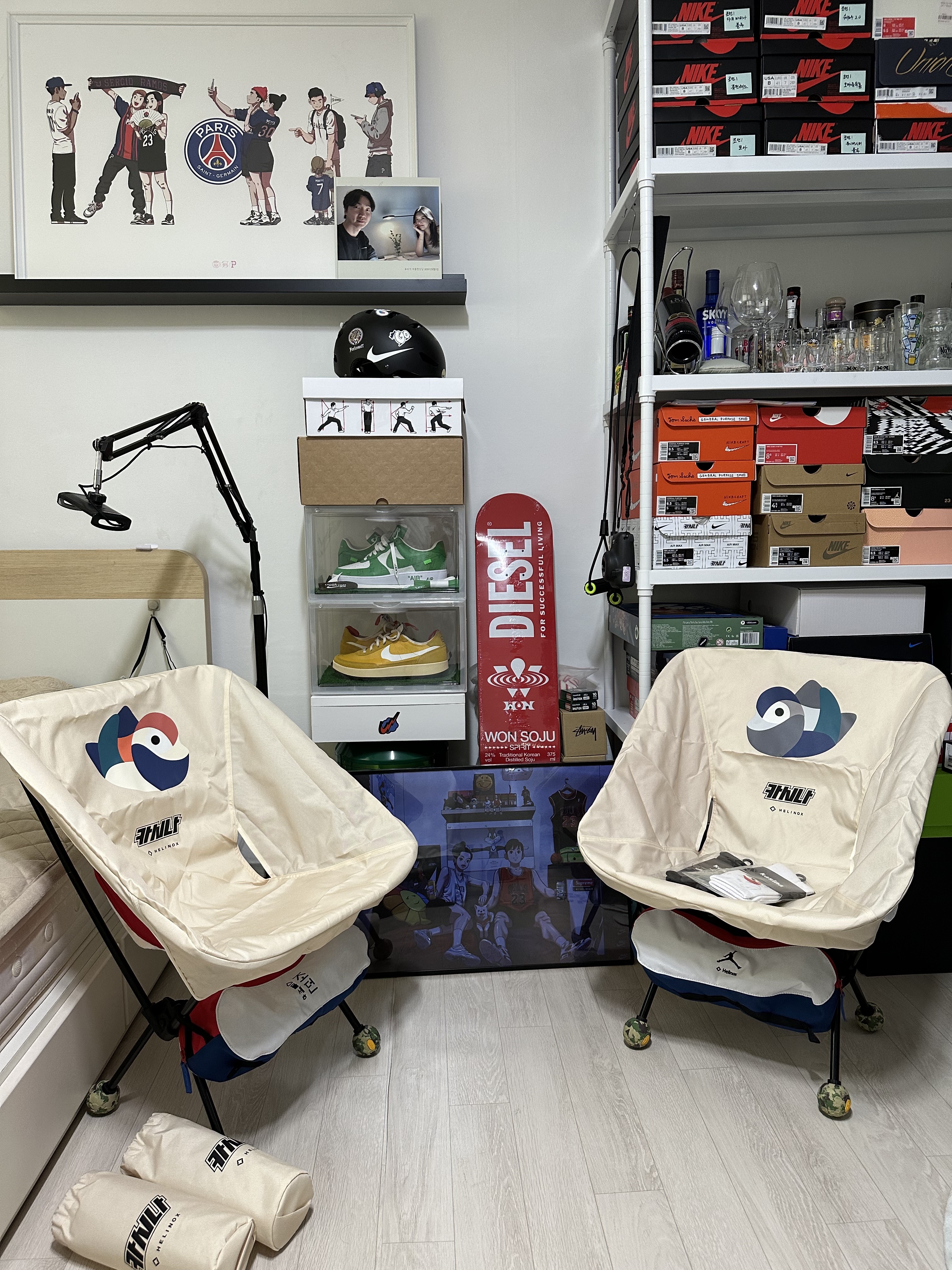 헬리녹스 x 카시나 체어 커버 원앙 피메일, 헬리녹스 x 카시나 체어 커버 원앙 메일 착용 스타일