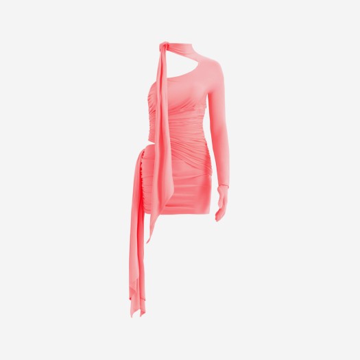 (W) 뮈글러 x 에이치앤엠 노트 원숄더 드레스 핑크