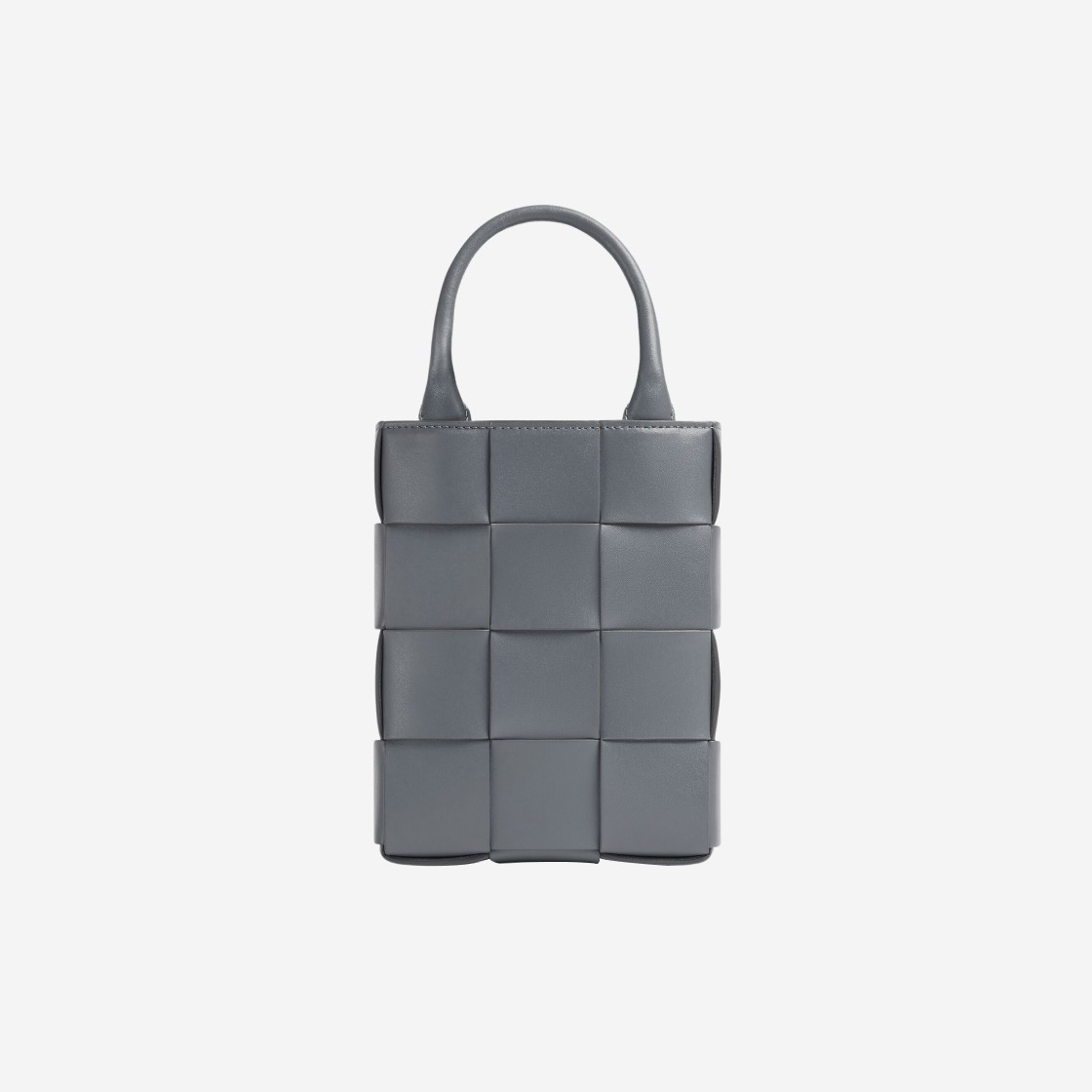 Bottega Veneta Mini Leather Cassette Tote Bag Thunder 상세 이미지 1