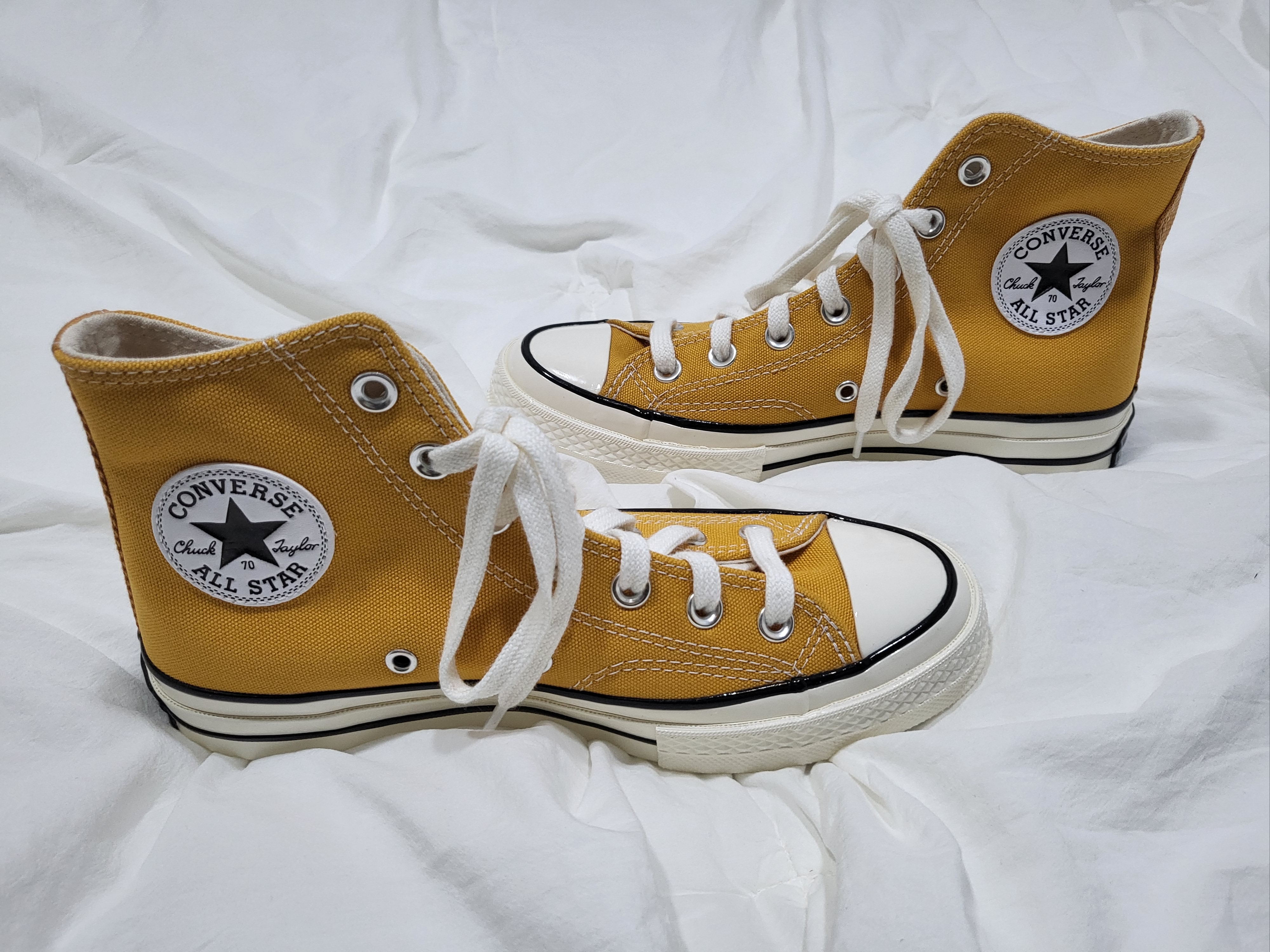 Converse Chuck 70 High Vintage Canvas Sunflower 착용 스타일