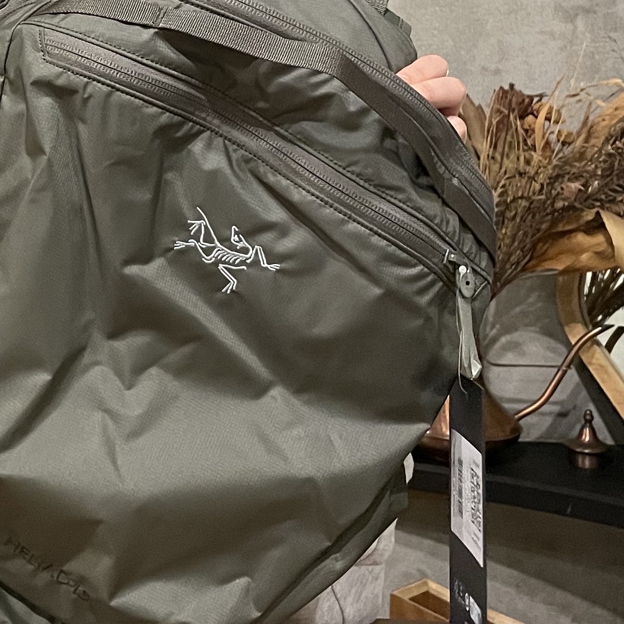 Arc'teryx Heliad 15 Backpack Forage 착용 스타일