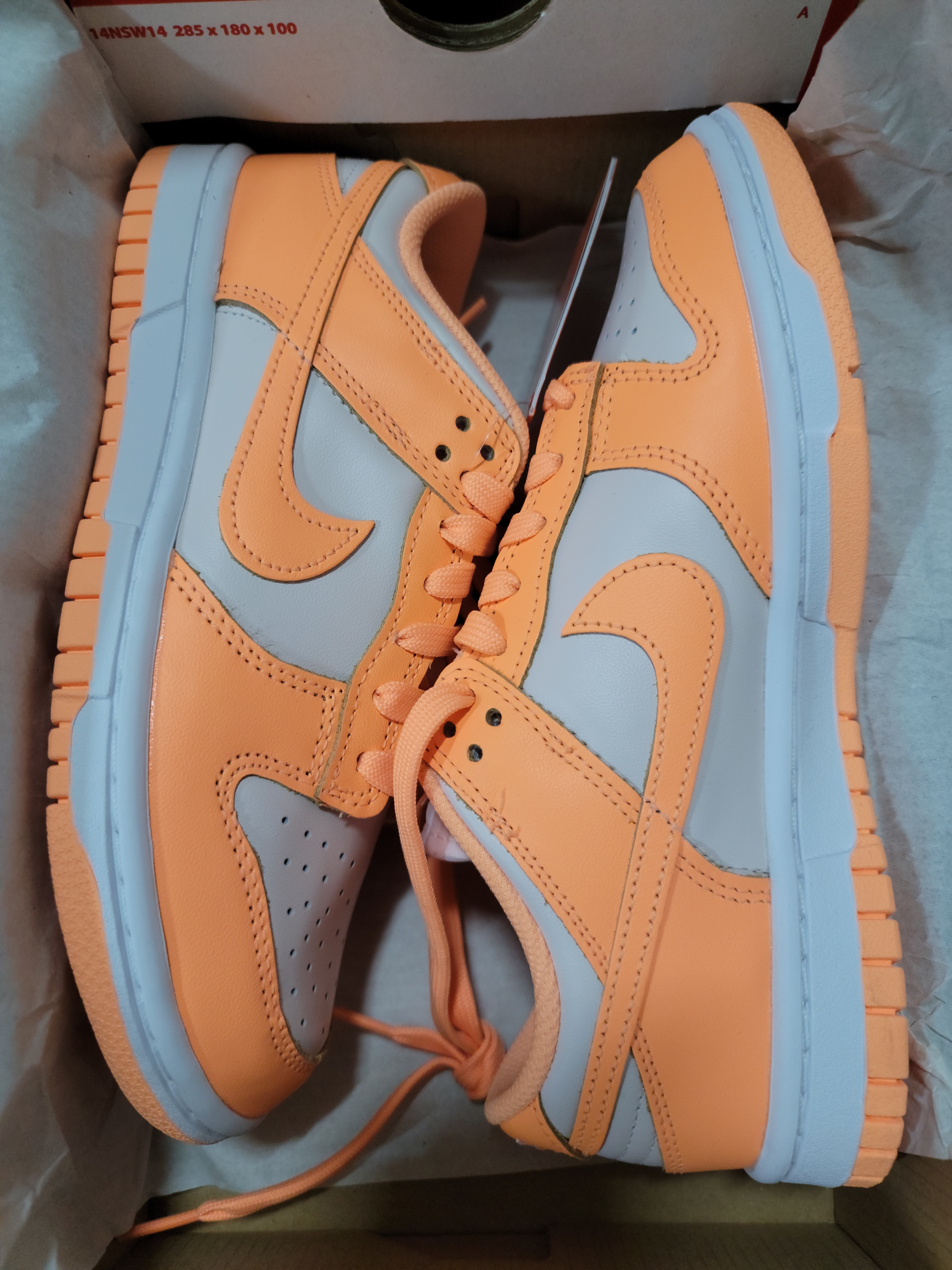 (W) Nike Dunk Low Peach Cream 착용 스타일