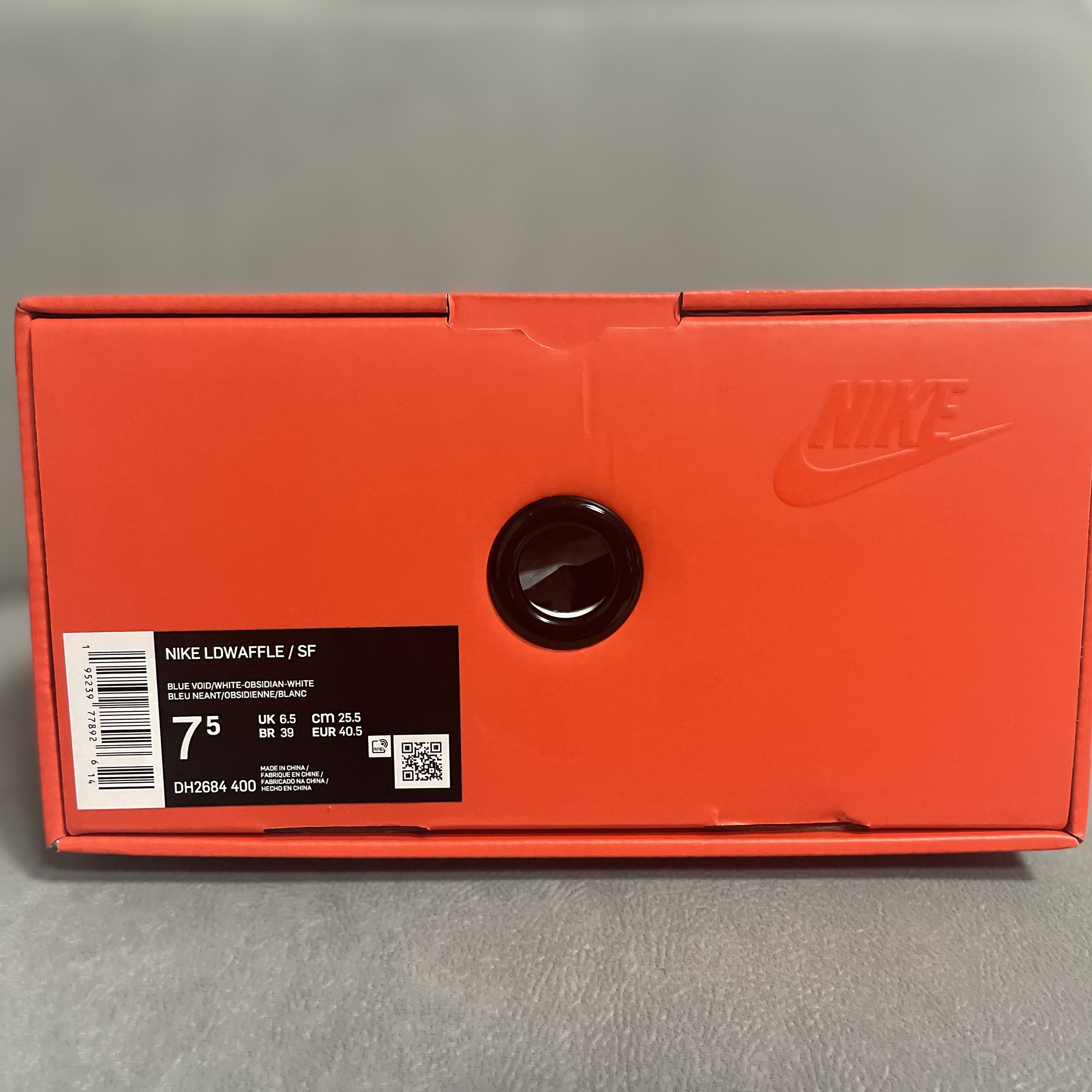 Nike x Sacai x Fragment LDWaffle Blackened Blue 착용 스타일 - 5