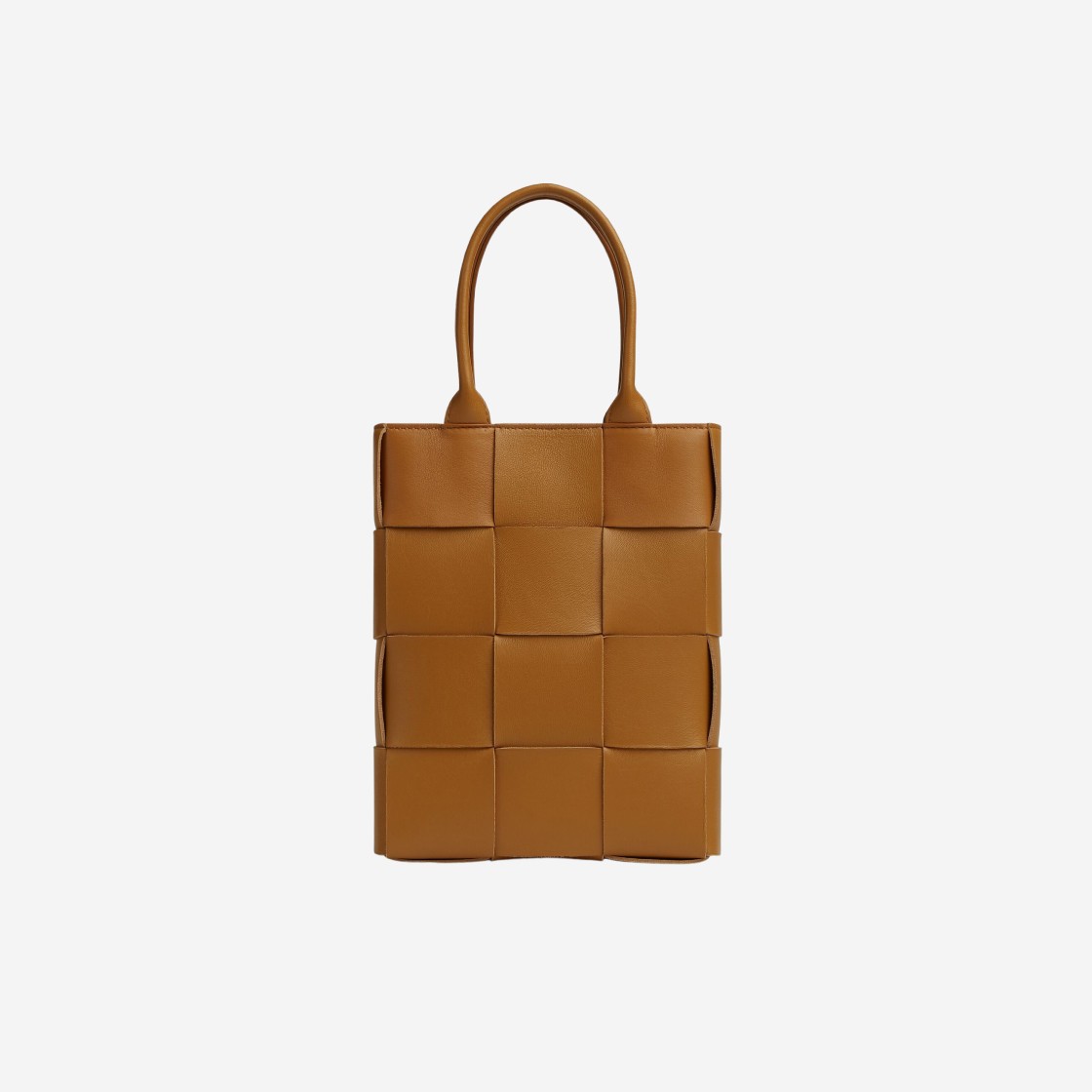 Bottega Veneta Mini Leather Cassette Tote Bag Camel 상세 이미지 1