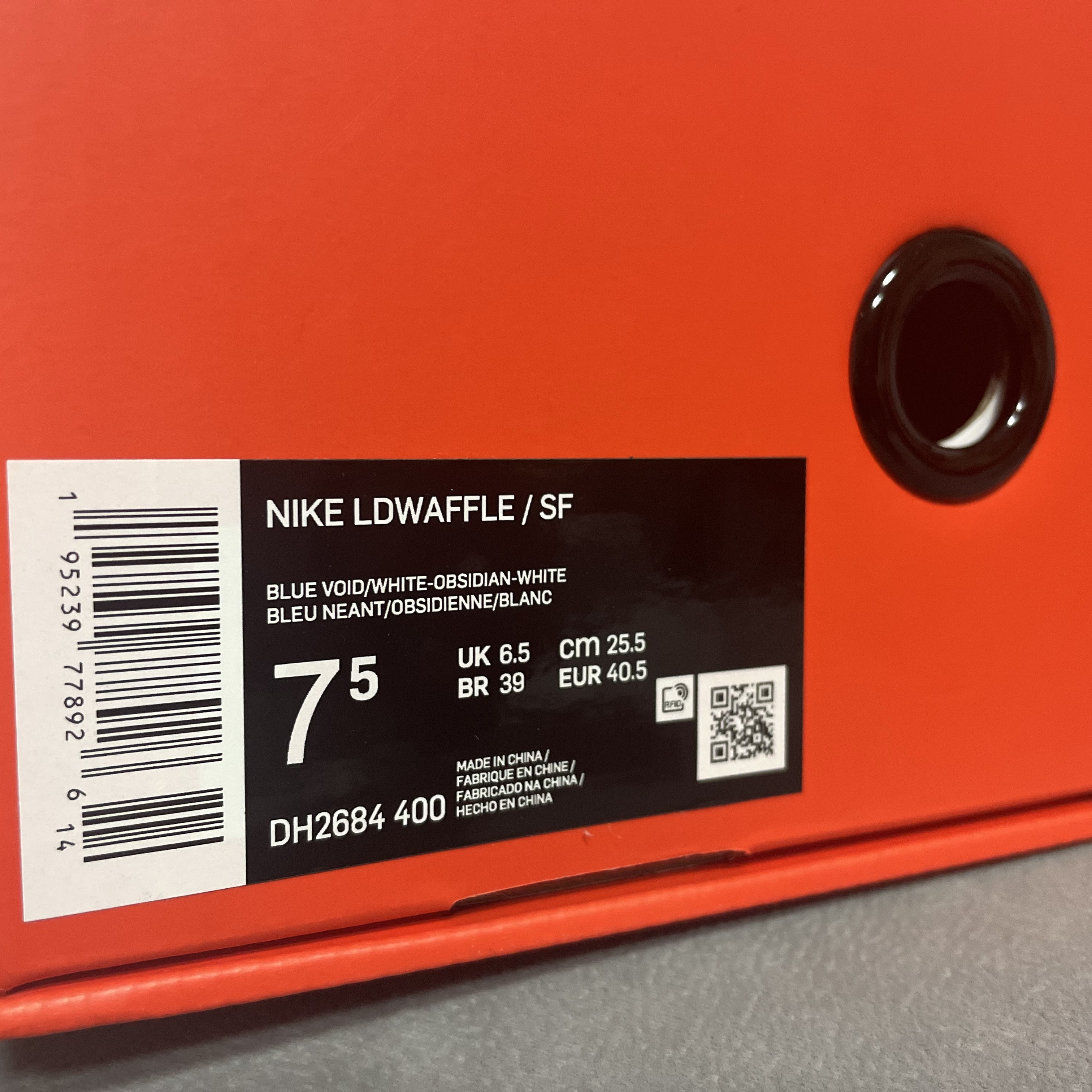 Nike x Sacai x Fragment LDWaffle Blackened Blue 착용 스타일 - 3