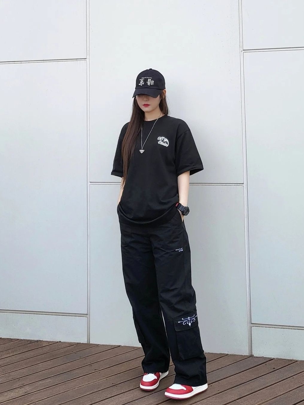 (GS) 조던 1 레트로 하이 OG 시카고 2022, 조던 1 레트로 하이 OG 시카고 2022 착용 스타일 - 1