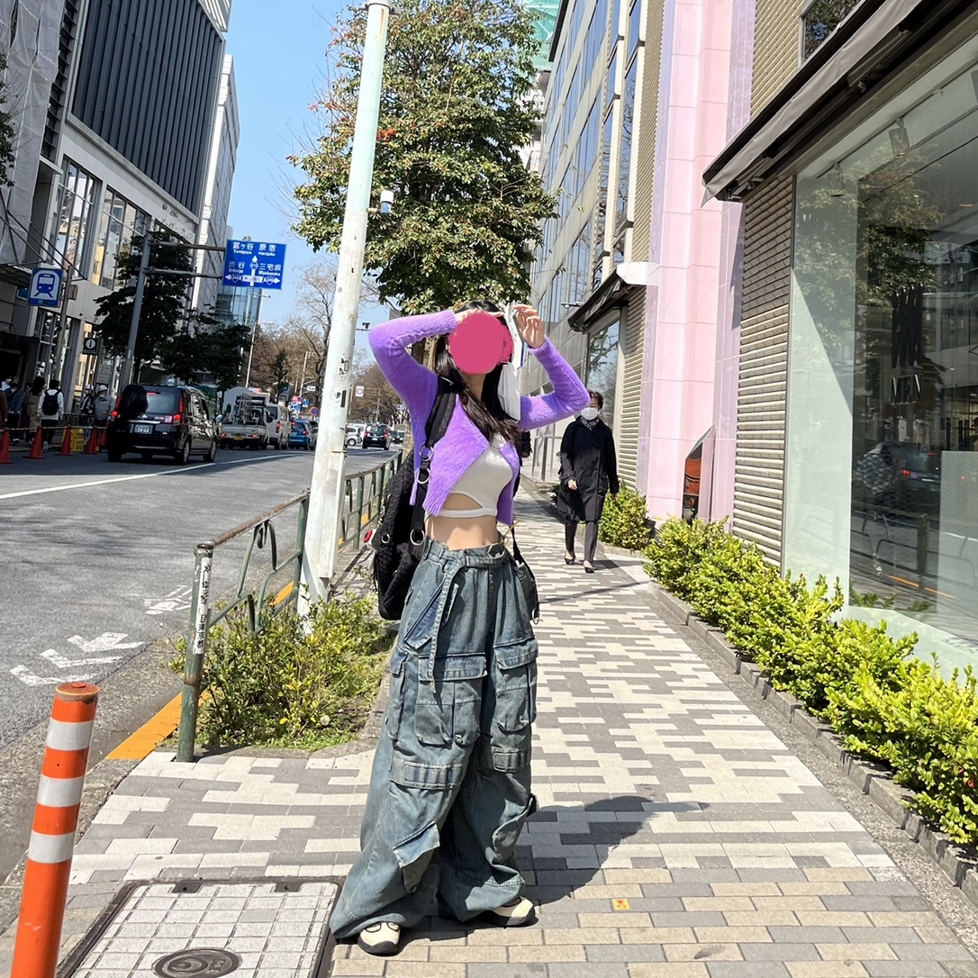 [KREAM 단독] Ourpas 030 Wide Cargo Denim Blue, Nike x Stussy Air Penny II Rattan and Limestone 착용 스타일 - 1