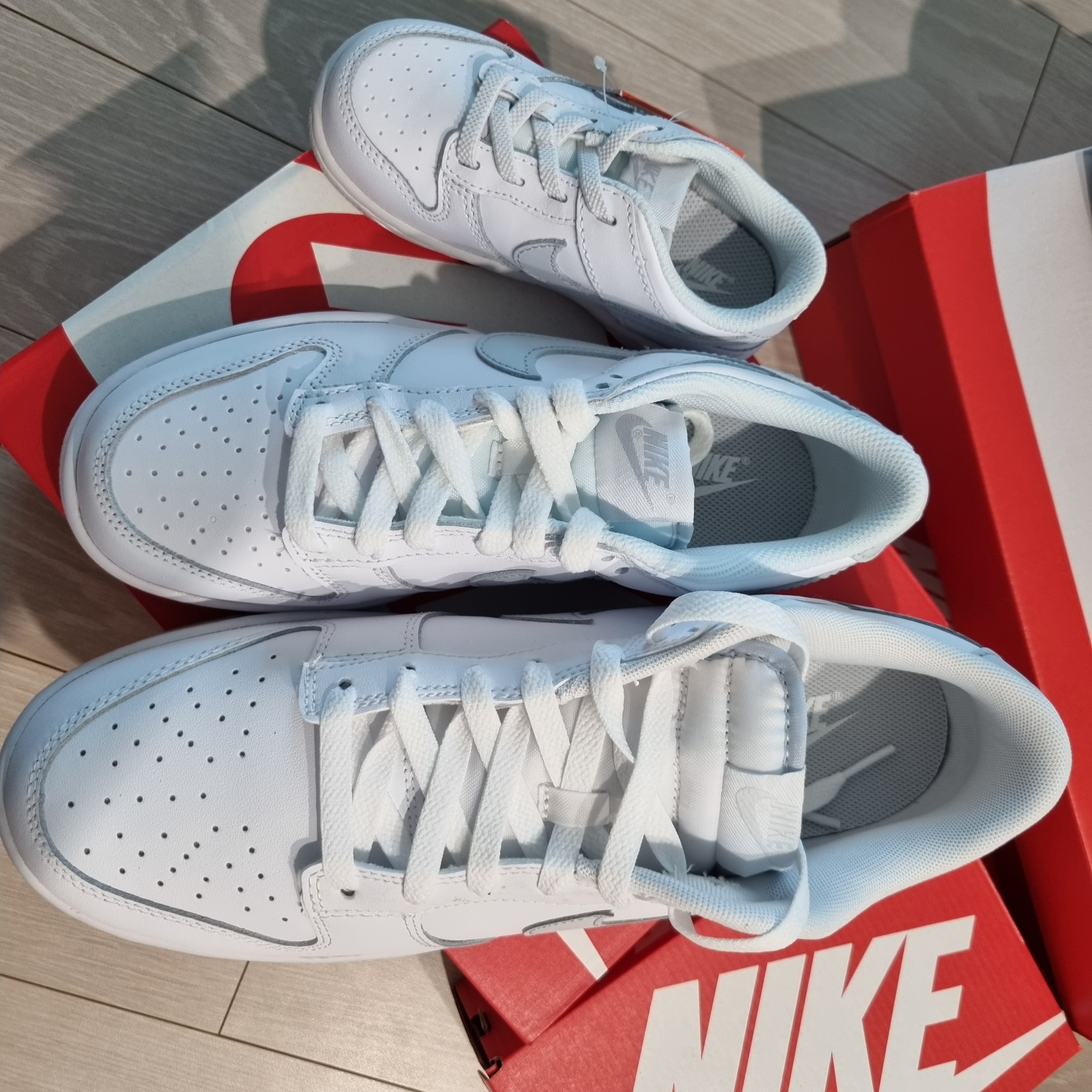 (GS) Nike Dunk Low White Pure Platinum, Nike Dunk Low Retro White Pure Platinum 착용 스타일 - 2