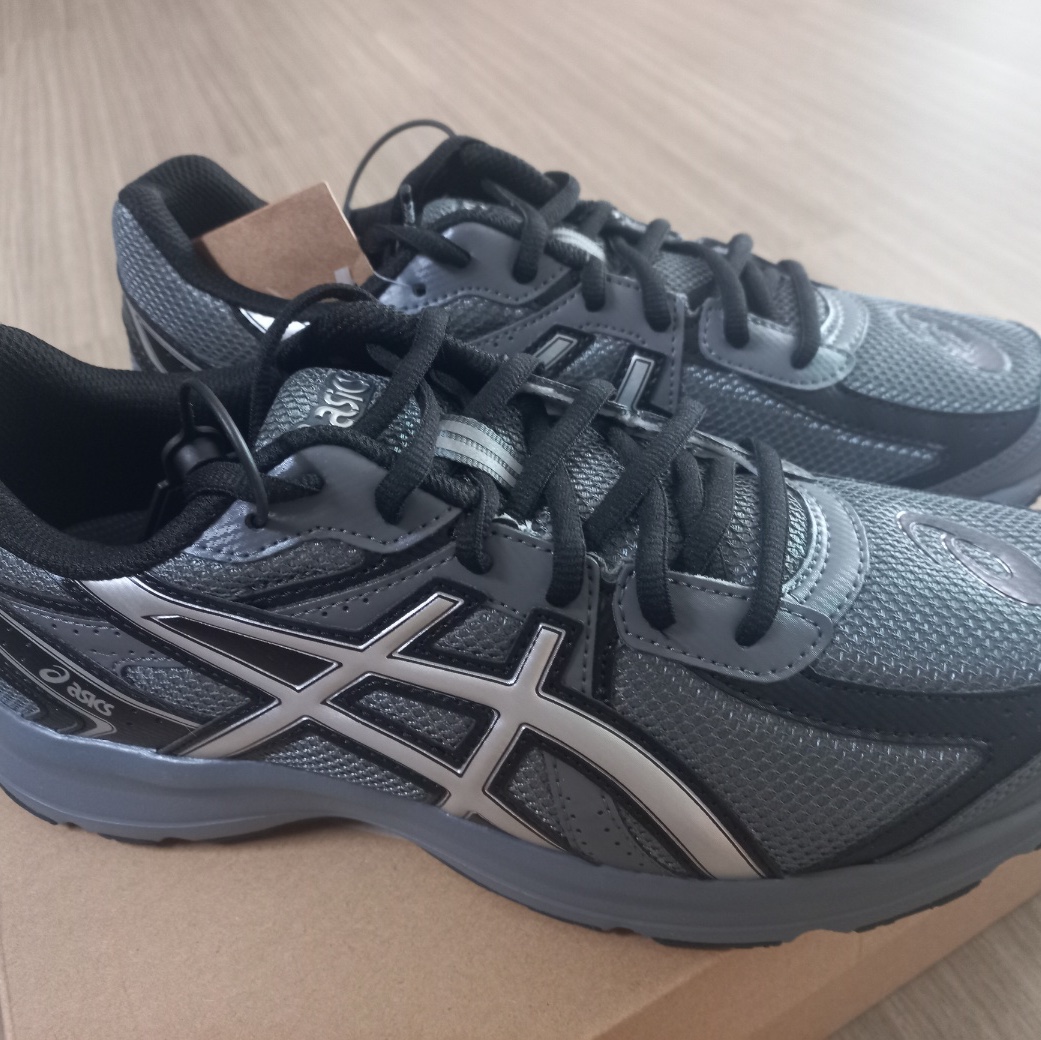 Asics Jog 100 S Steel Grey - 2E Wide 착용 스타일