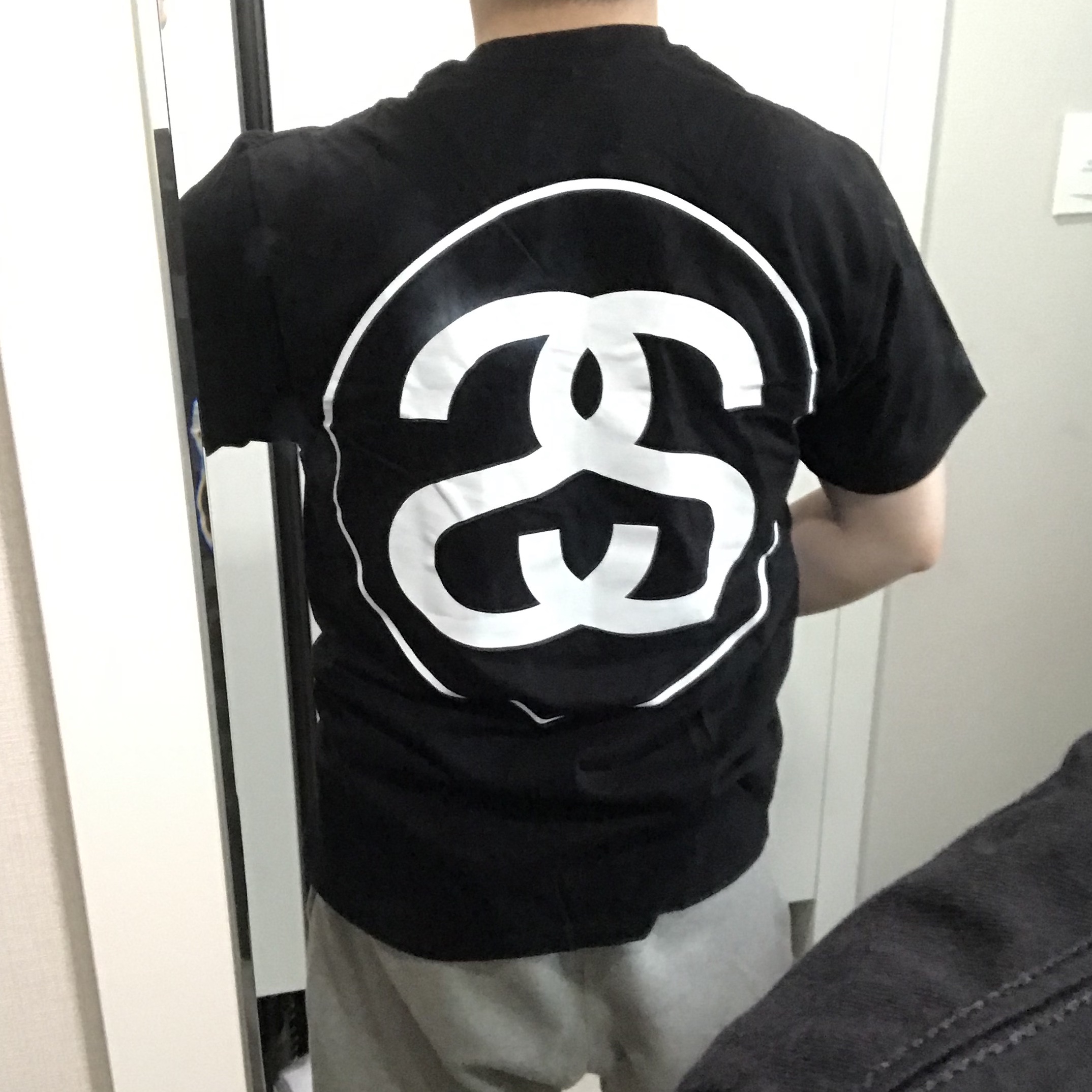 Stussy Big Link T-Shirt Black 착용 스타일