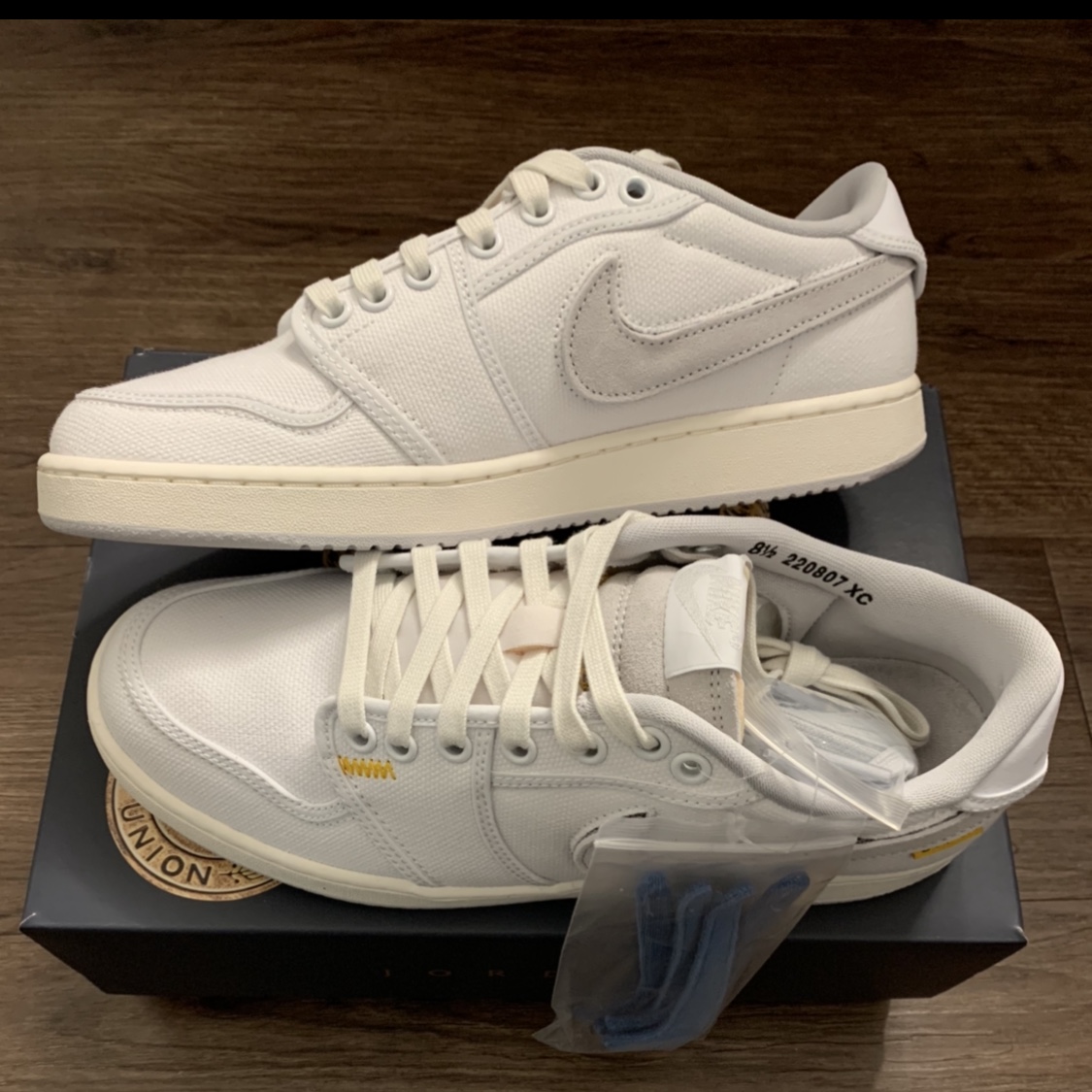 Jordan 1 x Union KO Low White 착용 스타일