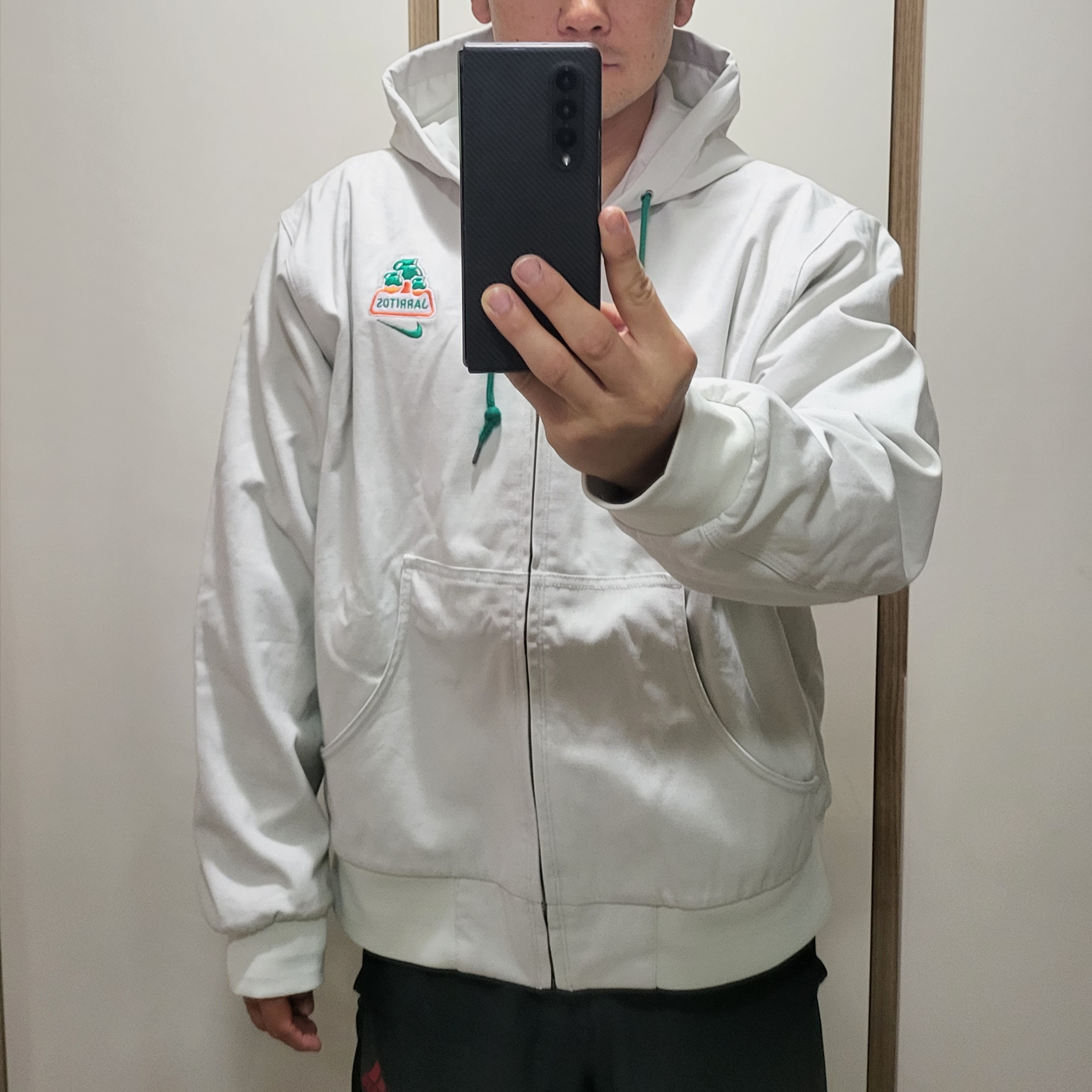 Nike x Jarritos SB Padded Skate Jacket Light Bone - Asia 착용 스타일 - 1