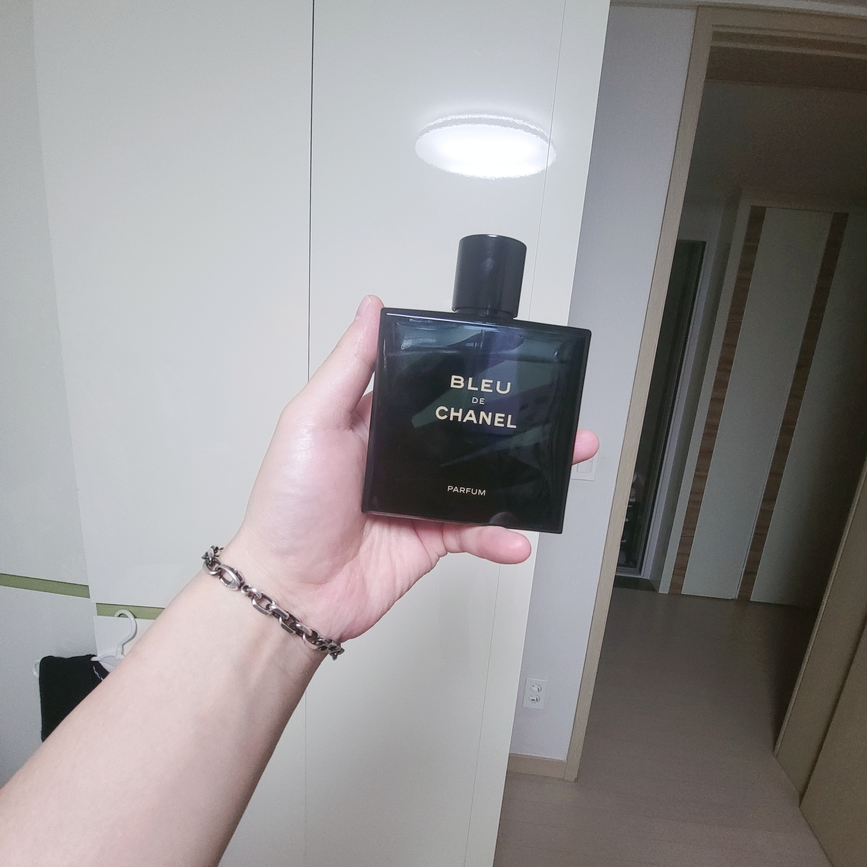 Chanel Bleu De Chanel Parfum 100ml, Gucci Interlocking G Bracelet Silver 착용 스타일