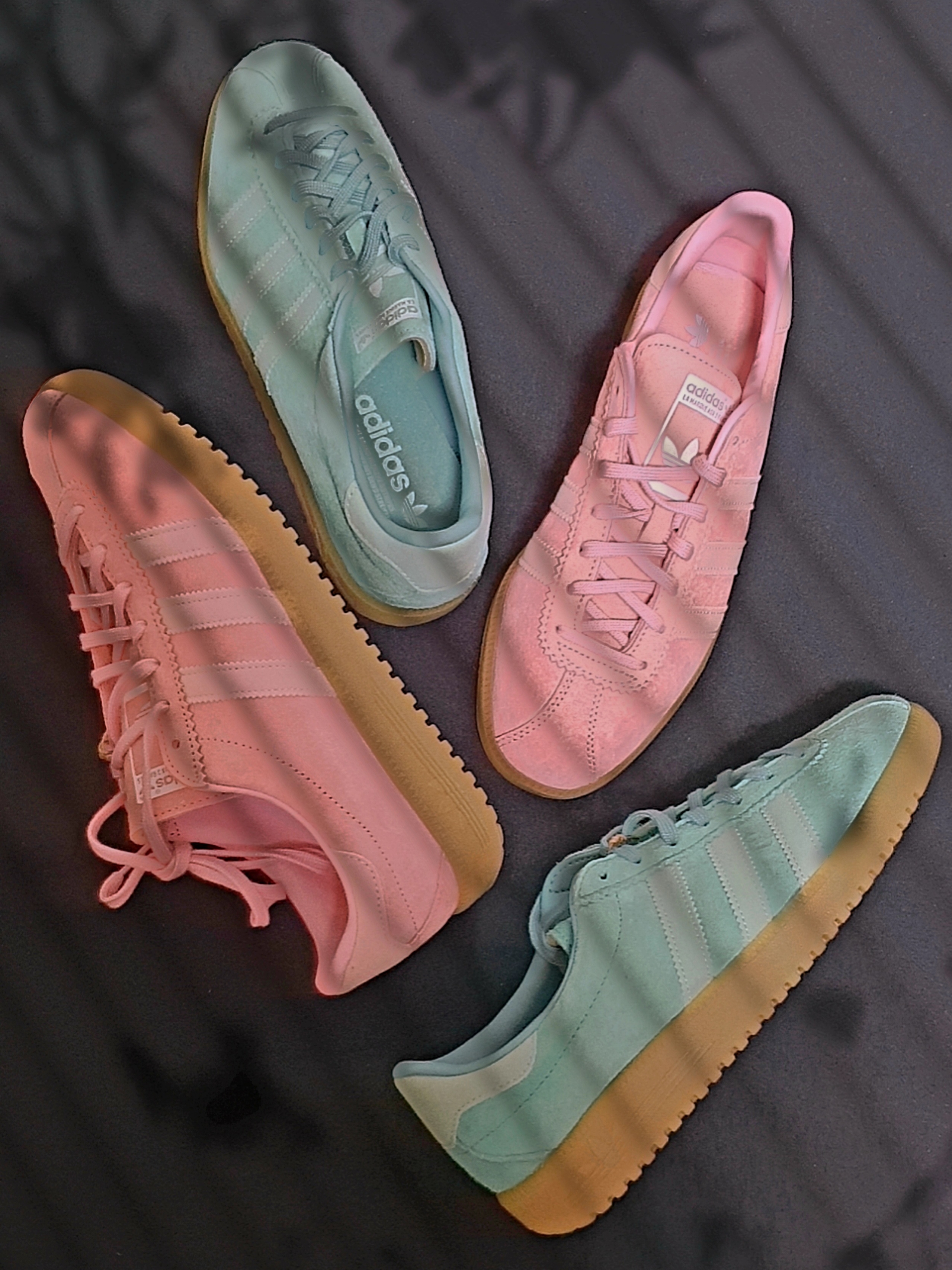 Adidas Bermuda Glow Pink, Adidas Bermuda Easy Mint 착용 스타일