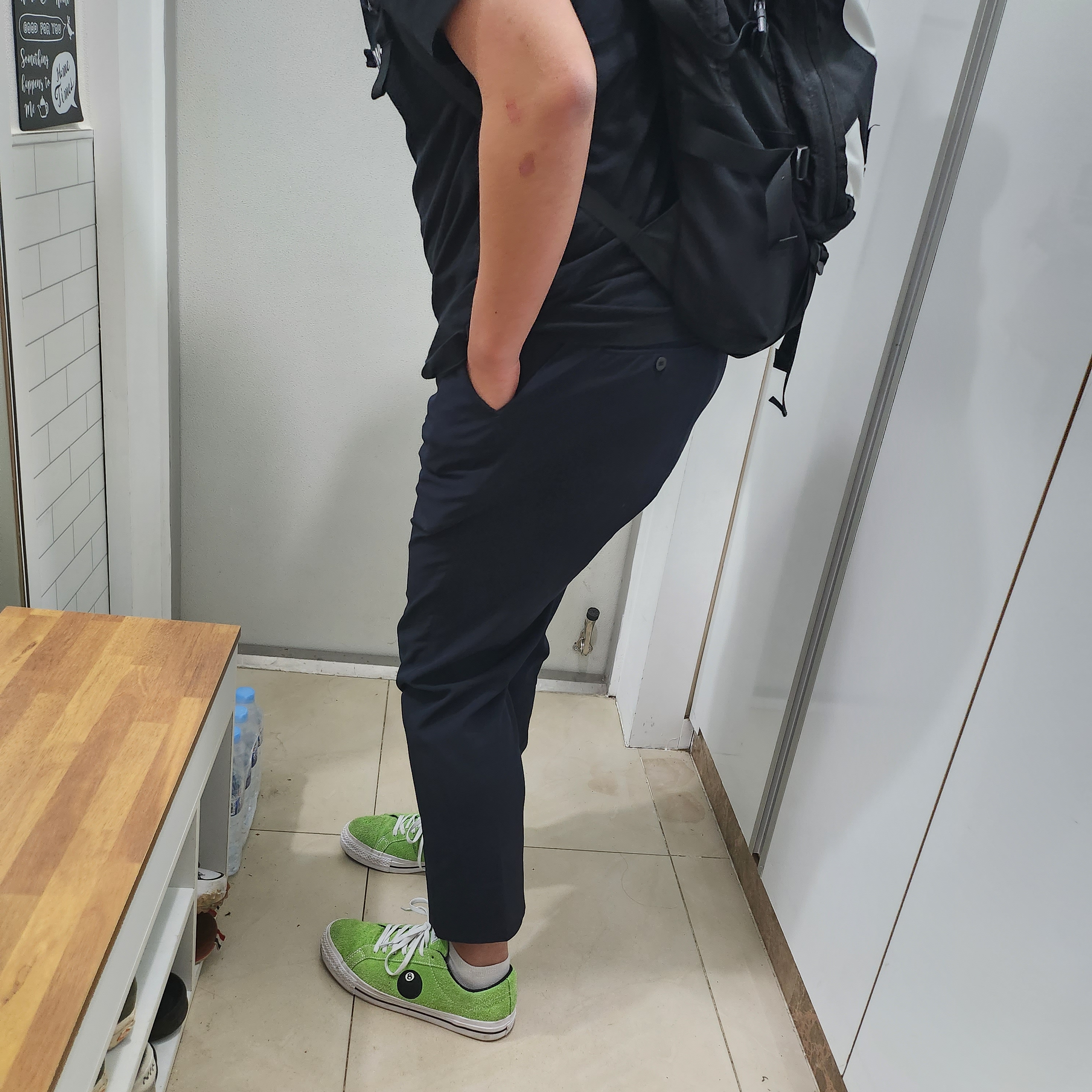 Converse x Stussy One Star Pro Ox 8 Ball Green 착용 스타일