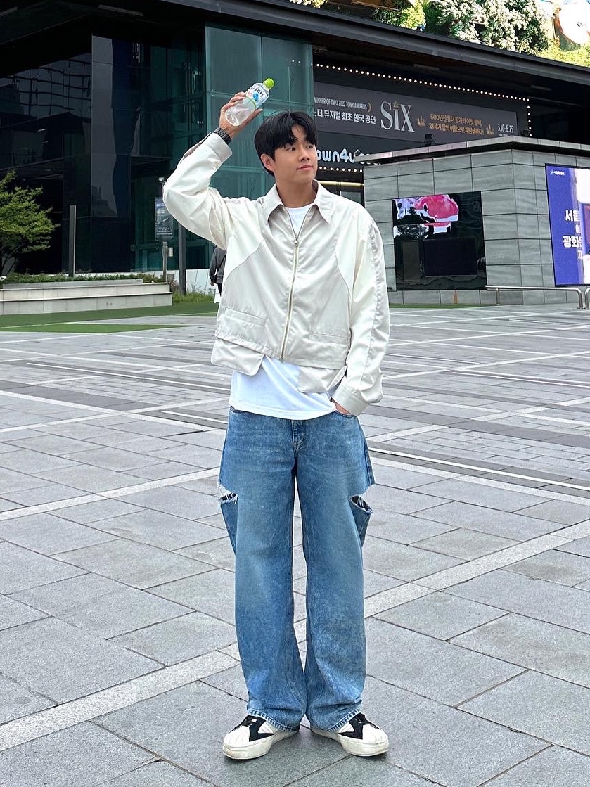 Y-3 Yohji Star White 착용 스타일