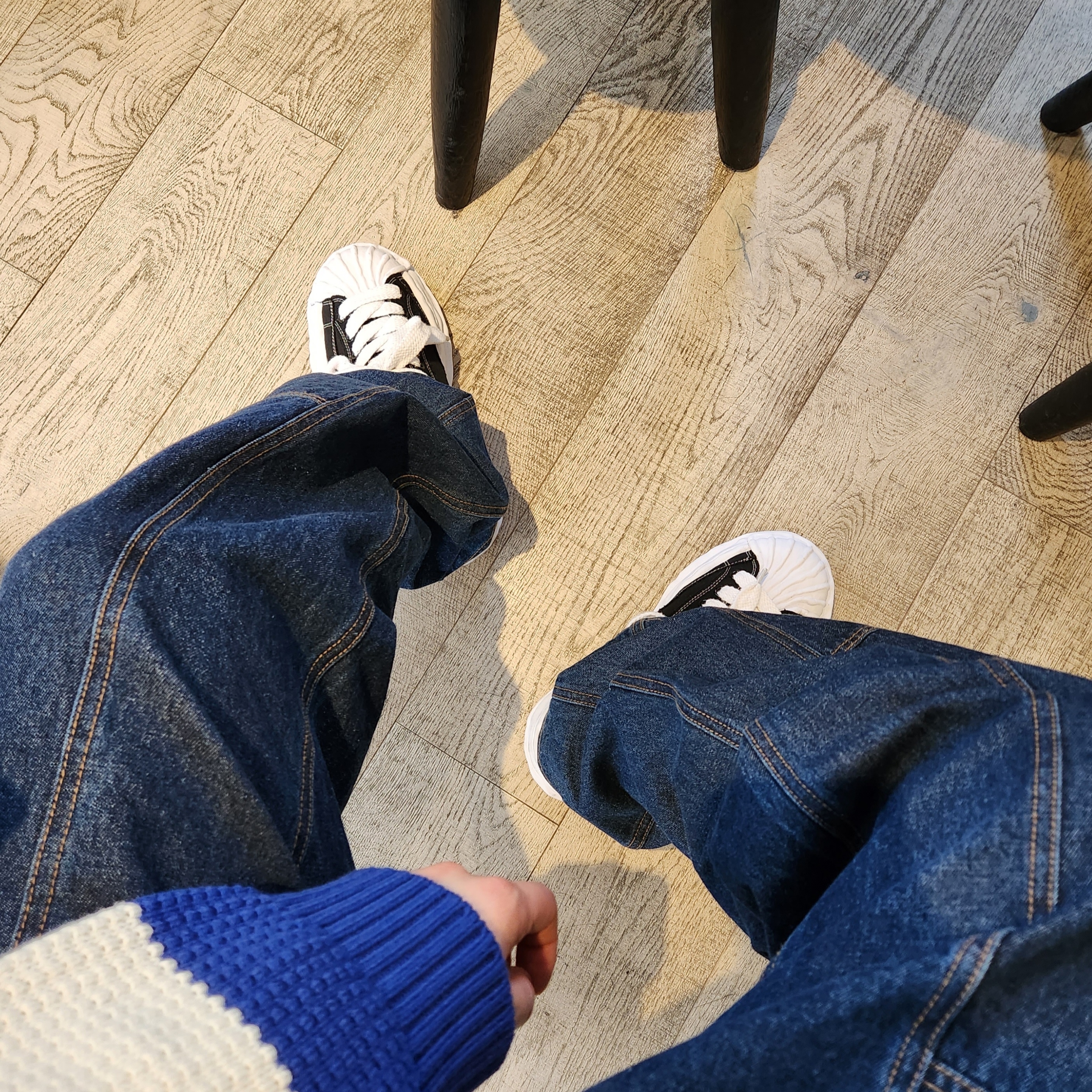 Maison Mihara Yasuhiro Blakey OG Sole Canvas Low-top Sneakers Black White 착용 스타일