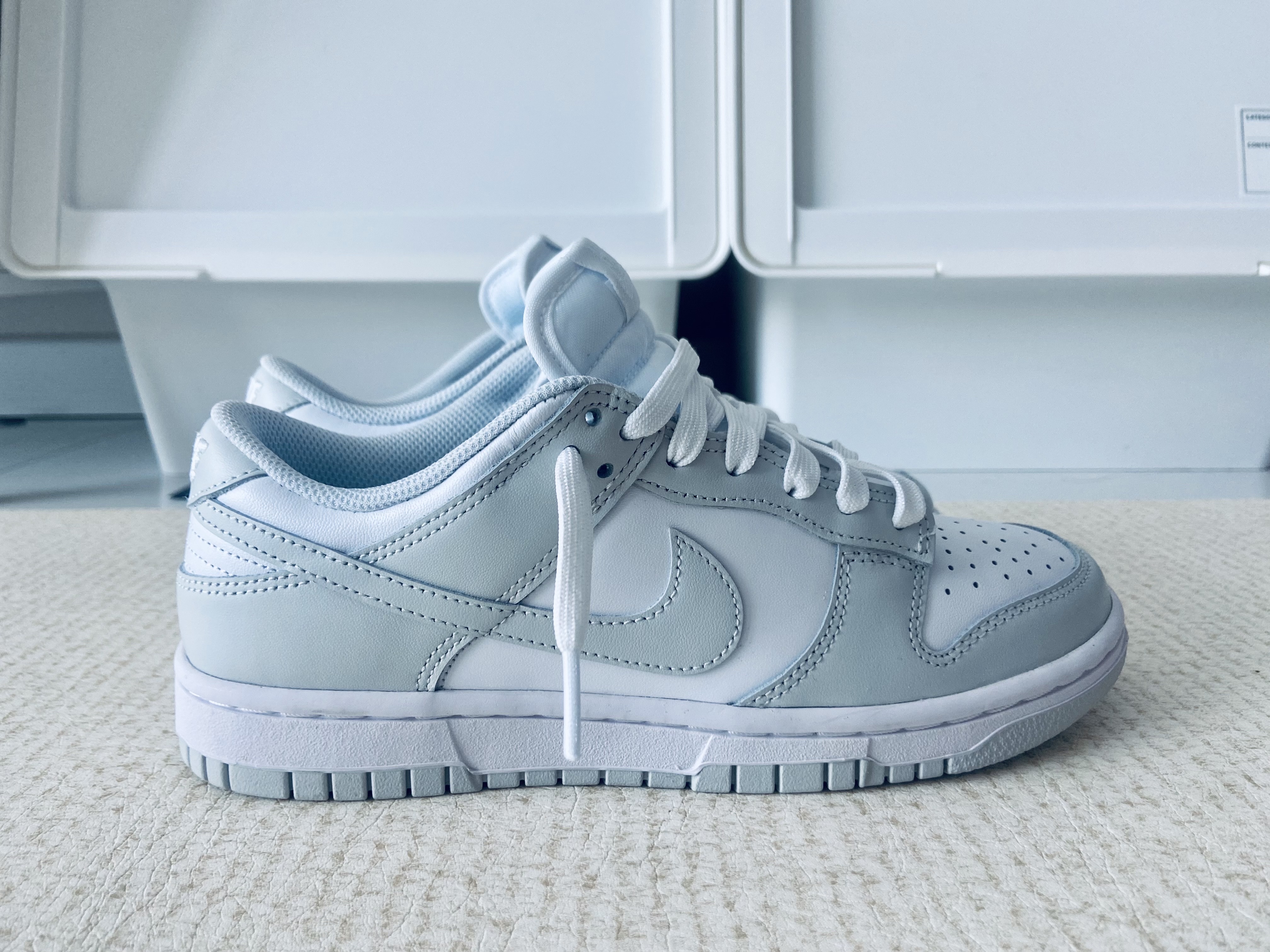 (W) Nike Dunk Low Photon Dust 착용 스타일 - 4