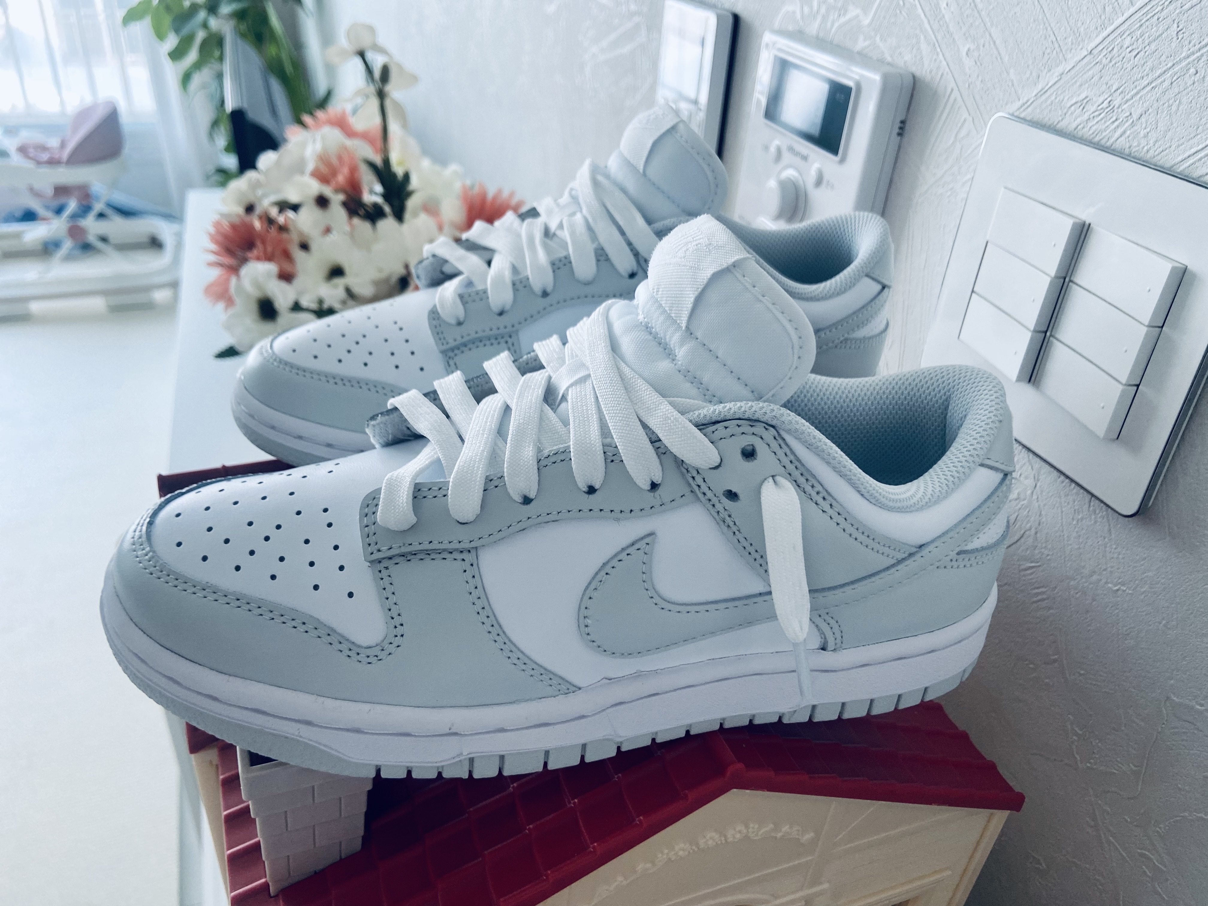 (W) Nike Dunk Low Photon Dust 착용 스타일 - 3