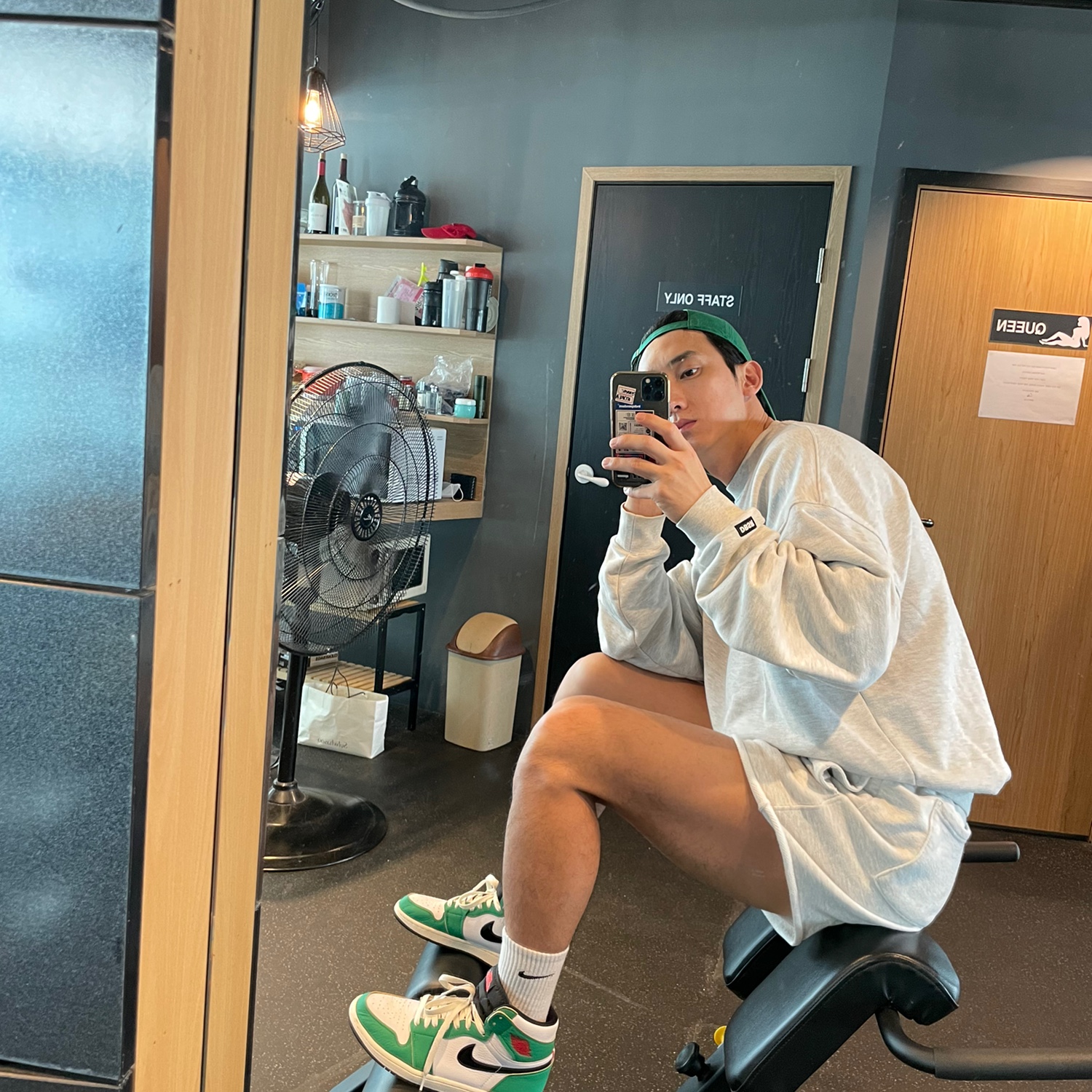 (W) Jordan 1 Retro High OG Lucky Green 착용 스타일