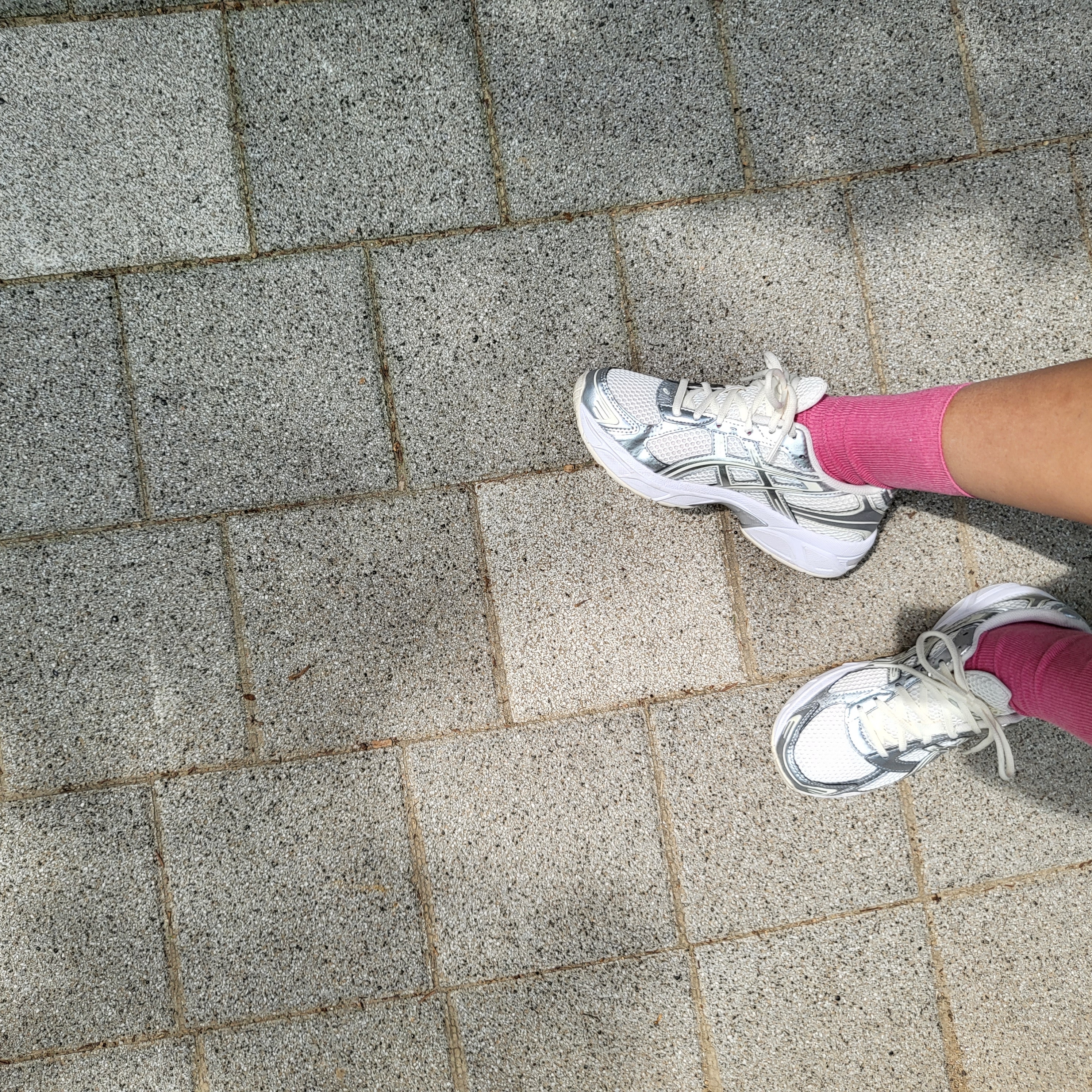 (W) Asics Gel-1130 Cream Pure Silver 착용 스타일