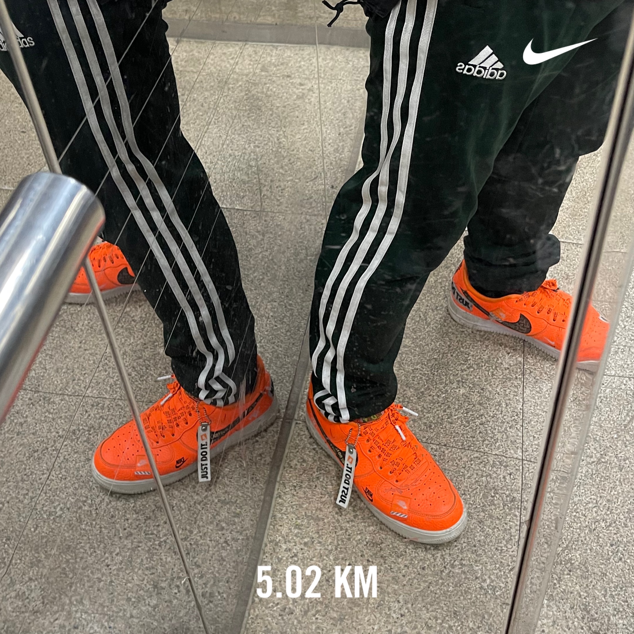 Nike Air Force 1 Low Just Do It Pack Total Orange 착용 스타일