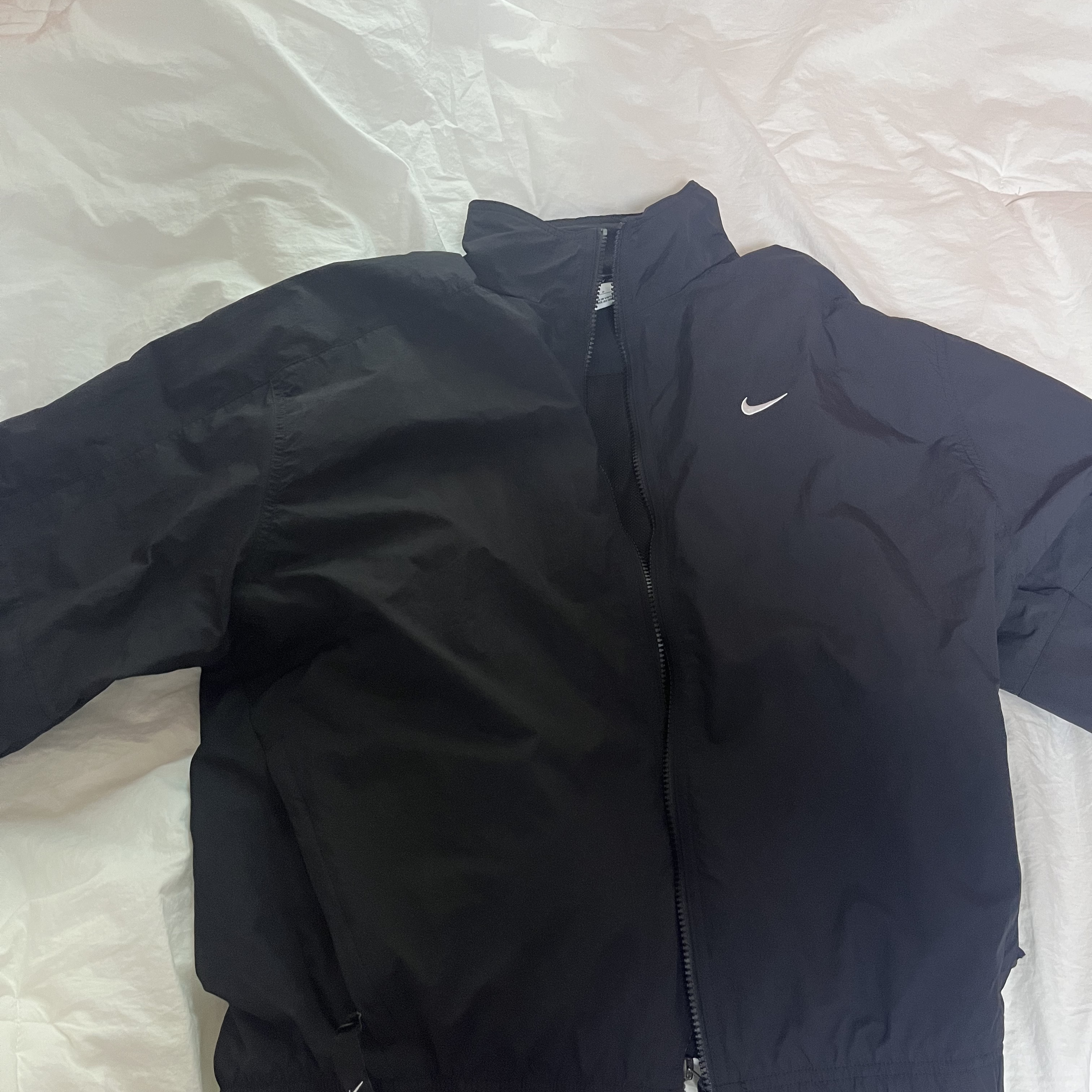 Nike NRG Solo Swoosh Woven Track Jacket Black - US/EU 착용 스타일 - 2