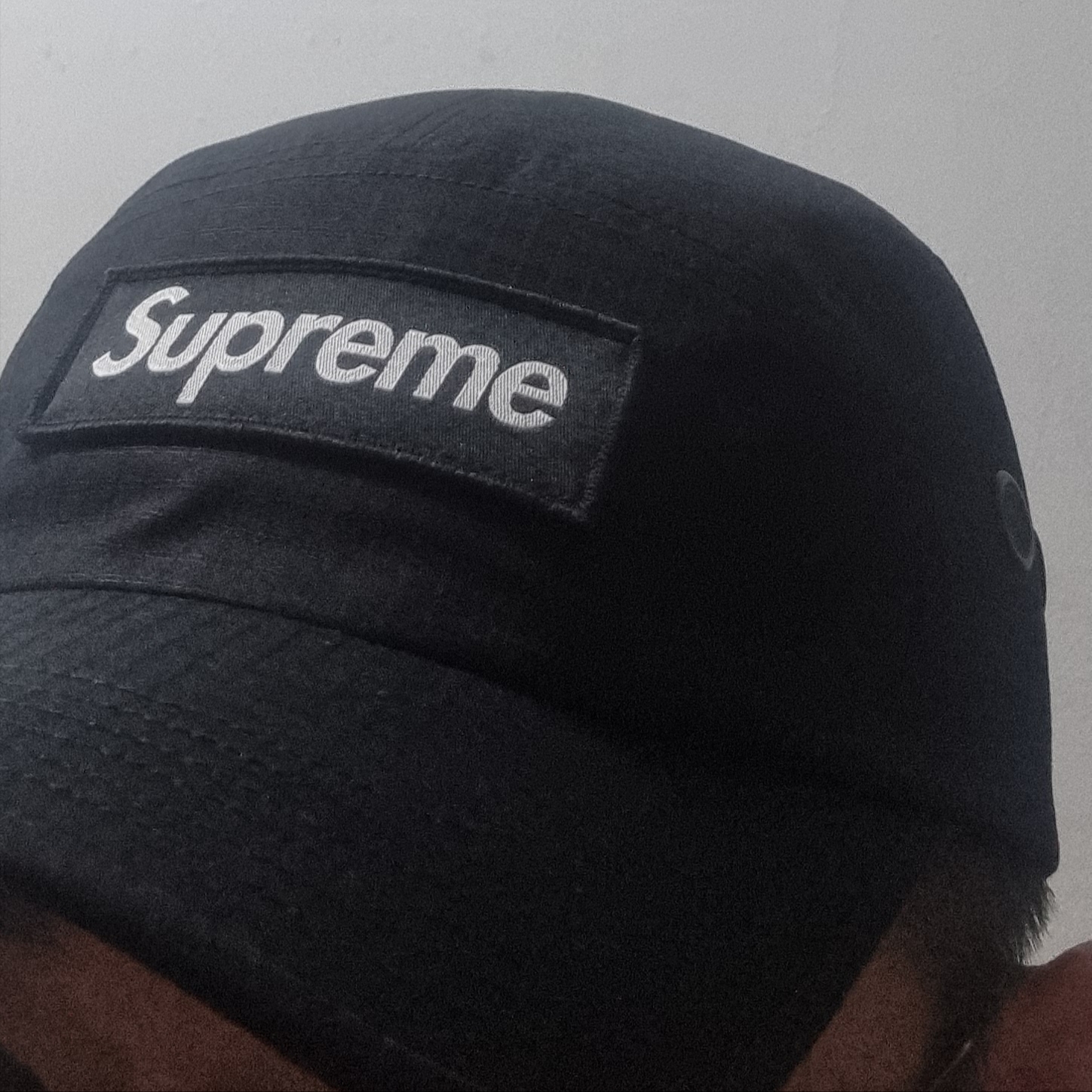Supreme Ventile Camp Cap Black - 23SS 착용 스타일
