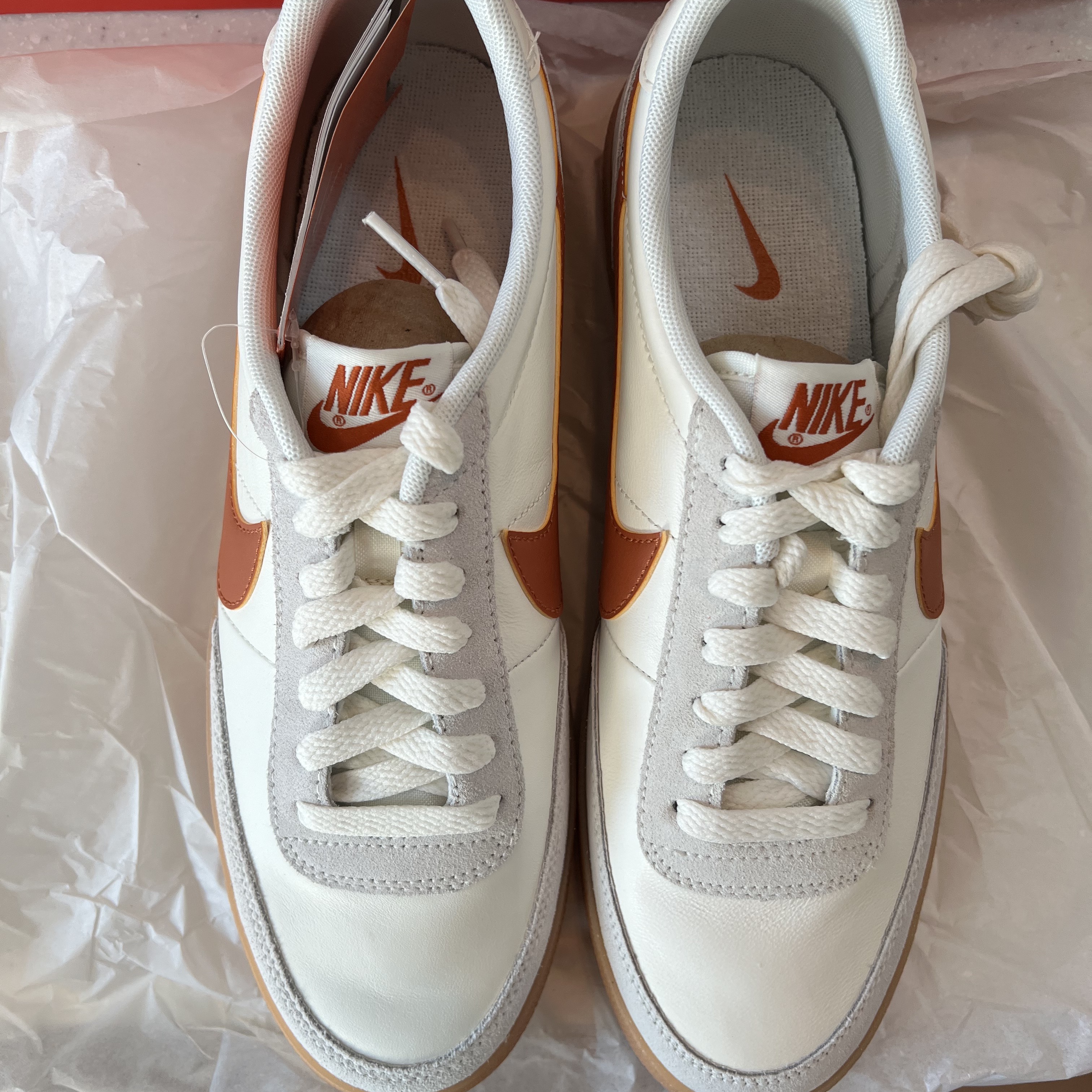 Nike Killshot 2 Leather Sail Desert Orange 착용 스타일