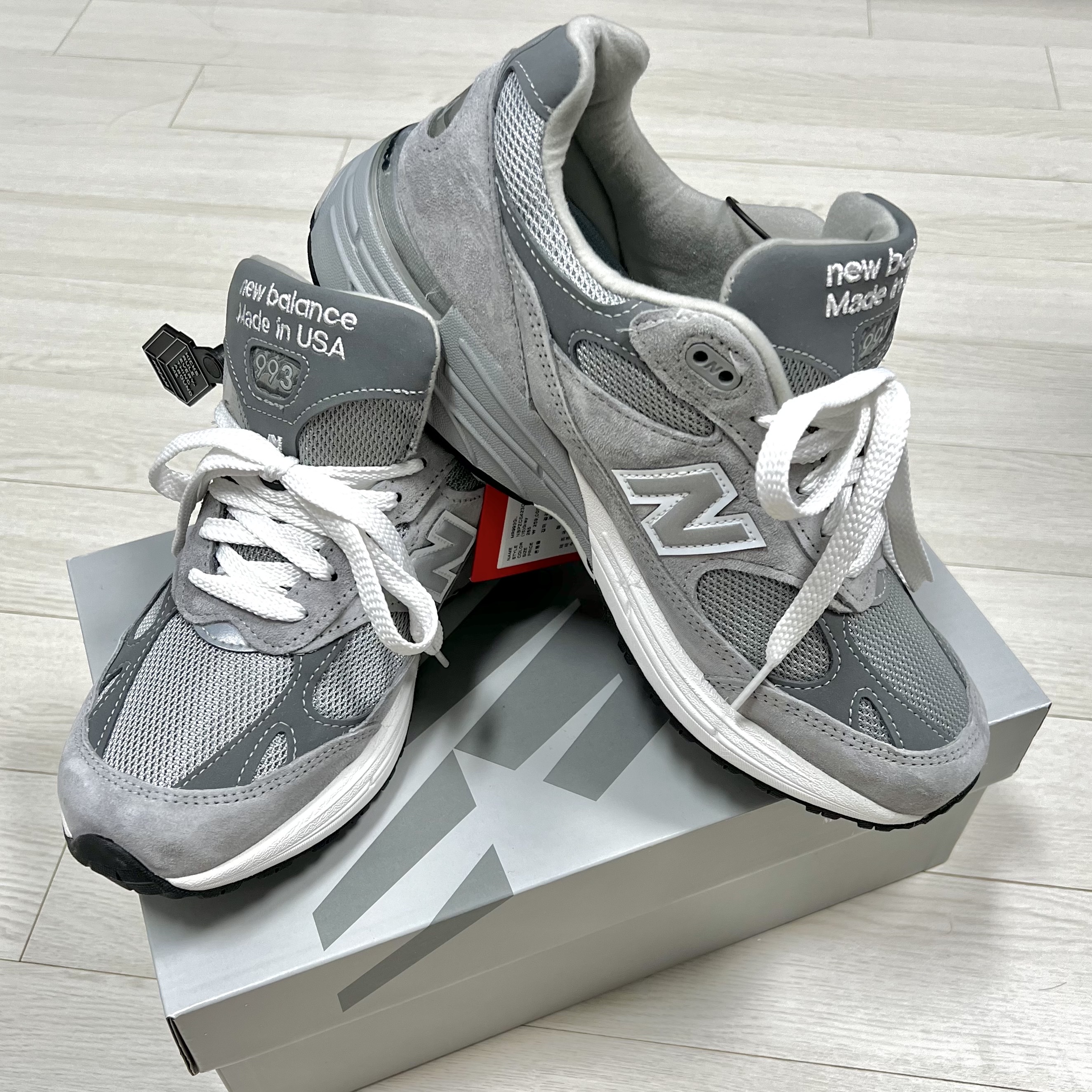 New Balance 993 Made in USA Grey - D Standard 착용 스타일