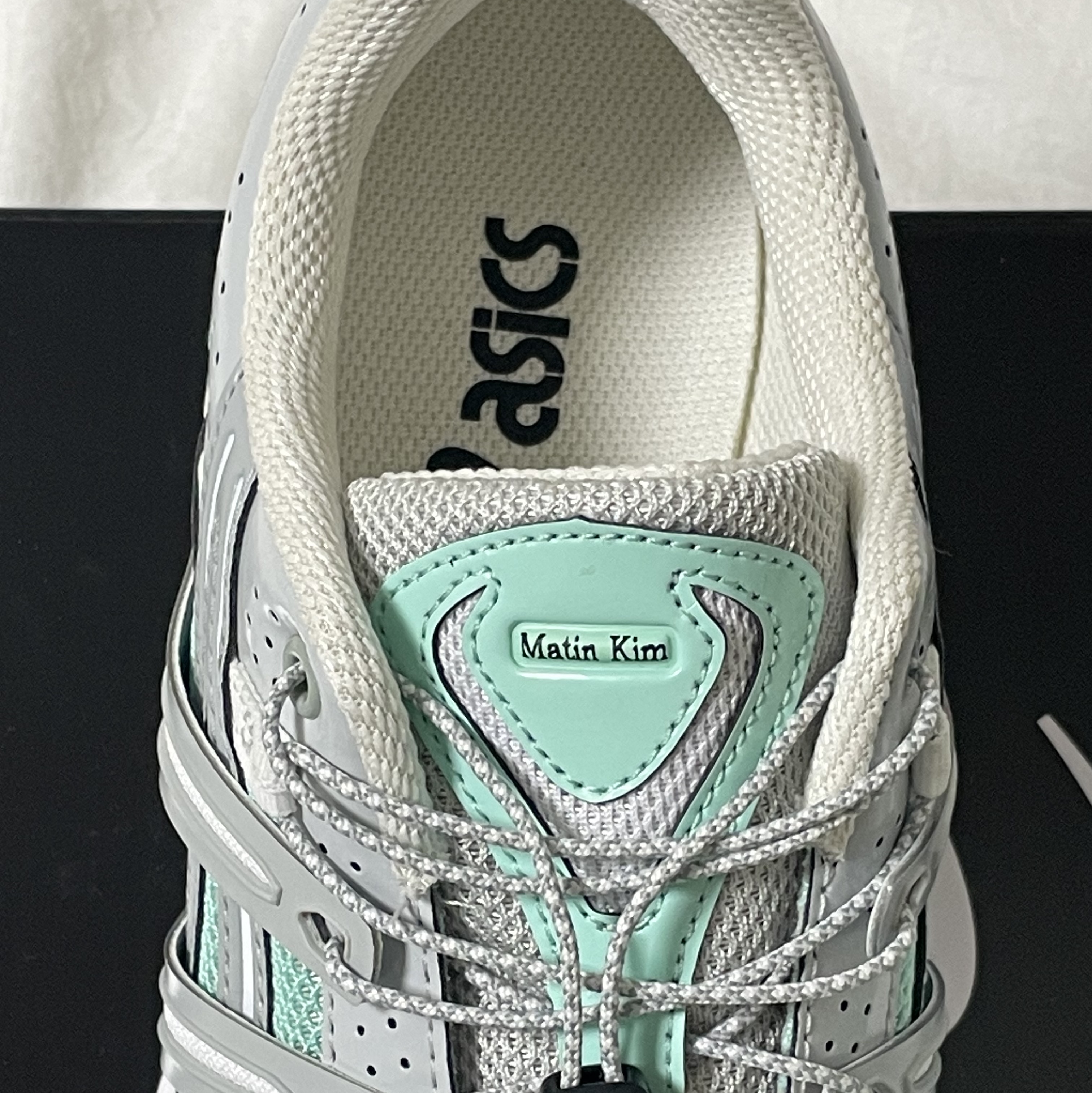 (W) Asics x Matin Kim Gel-Sonoma 15-50 Oasis Green Pure Silver 착용 스타일 - 2