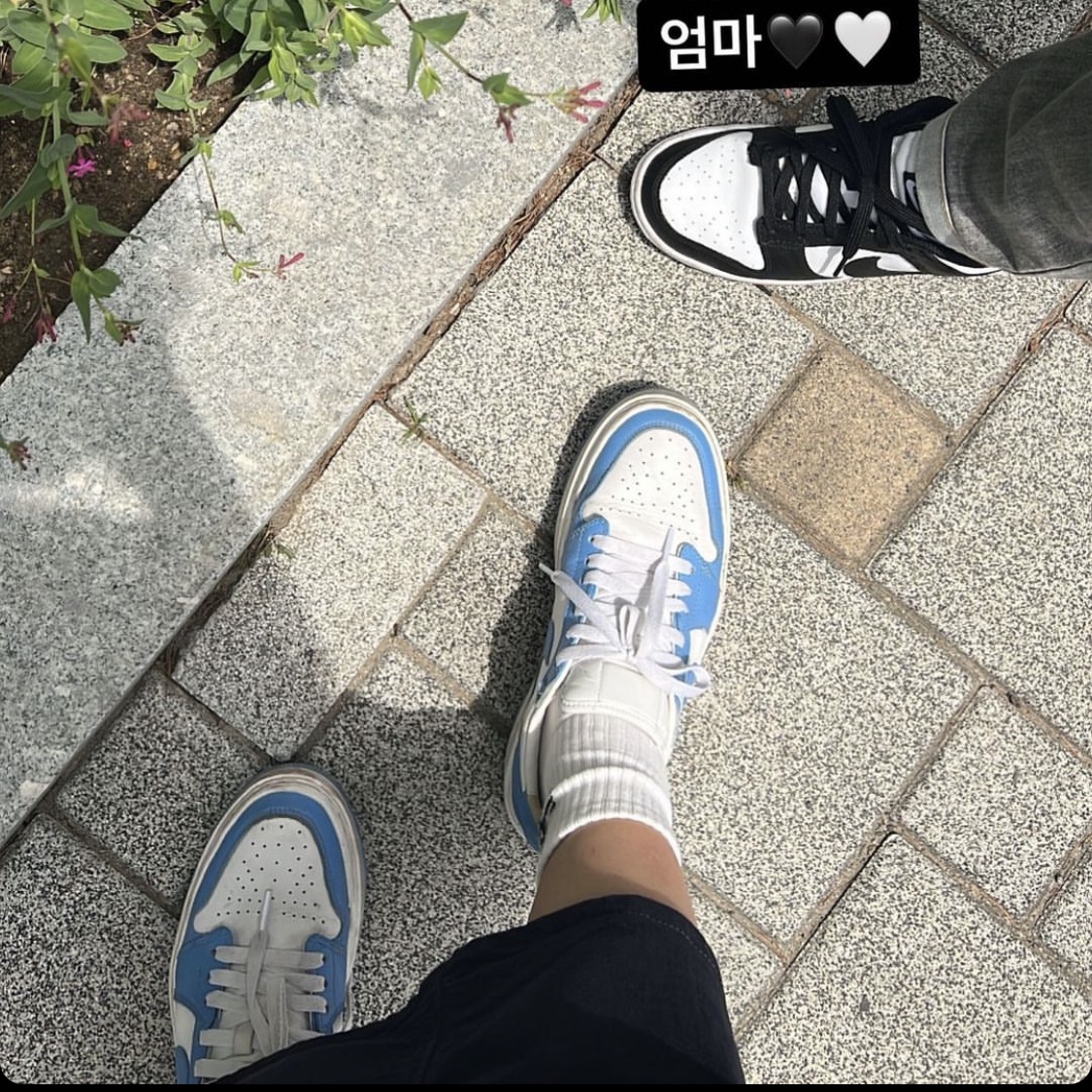 (W) Nike Dunk Low Black, (W) Jordan 1 Elevate Low SE University Blue 착용 스타일