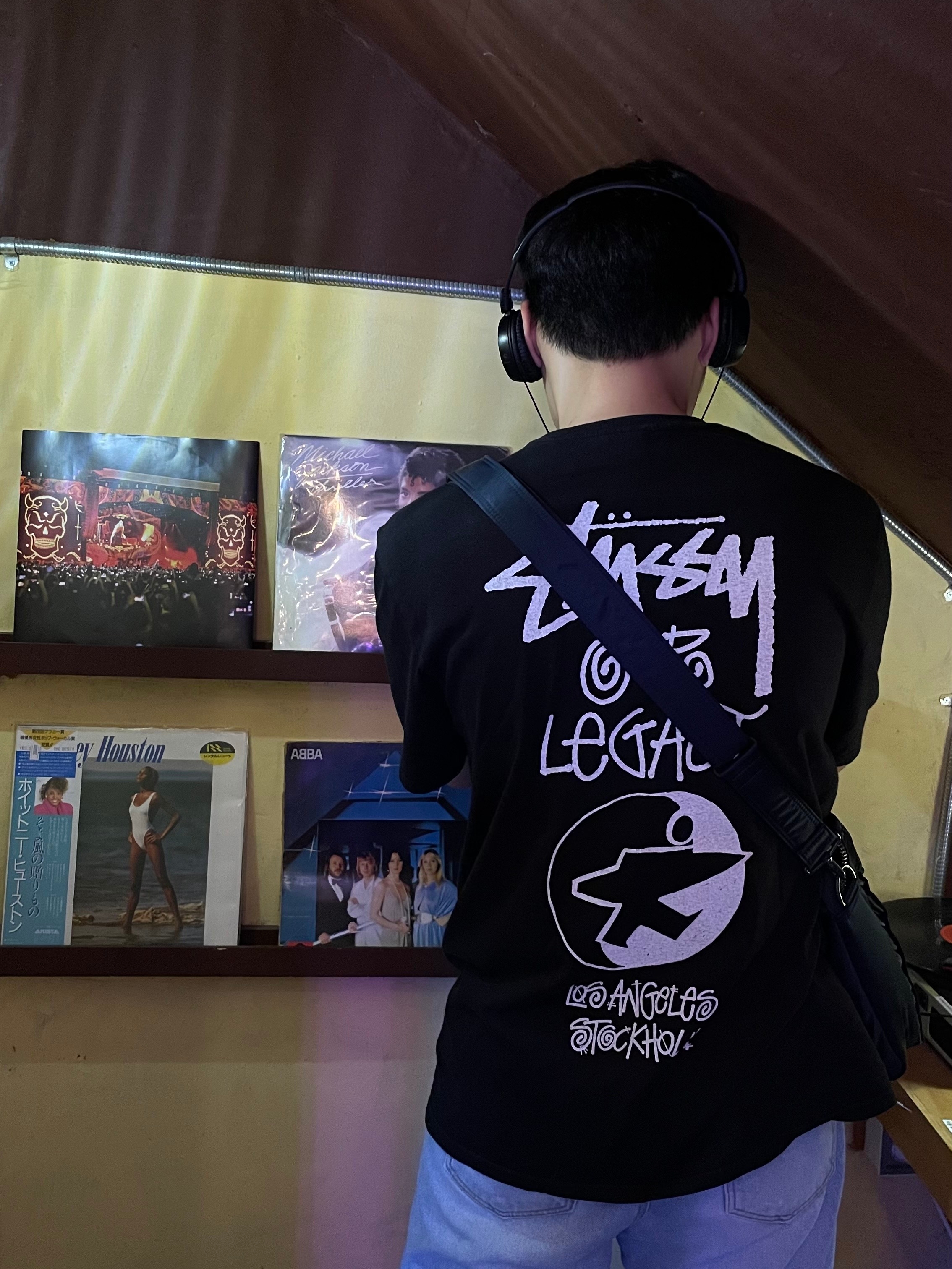 Stussy x Our Legacy Surfman T-Shirt Black - 21SS 착용 스타일