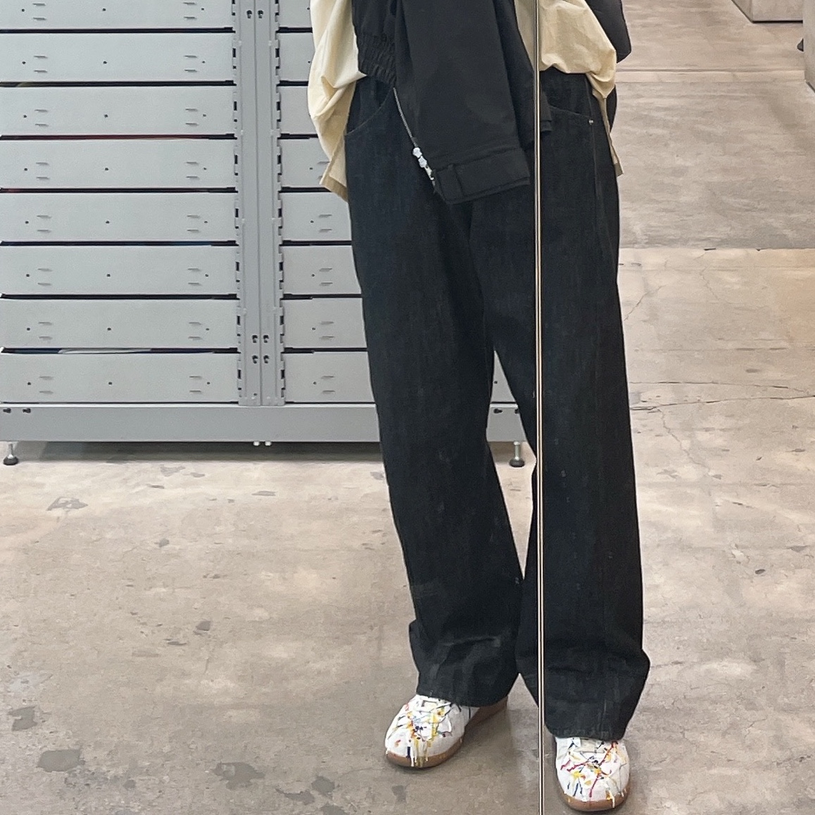 Ader Error x Zara Shoulder Bag Black 착용 스타일