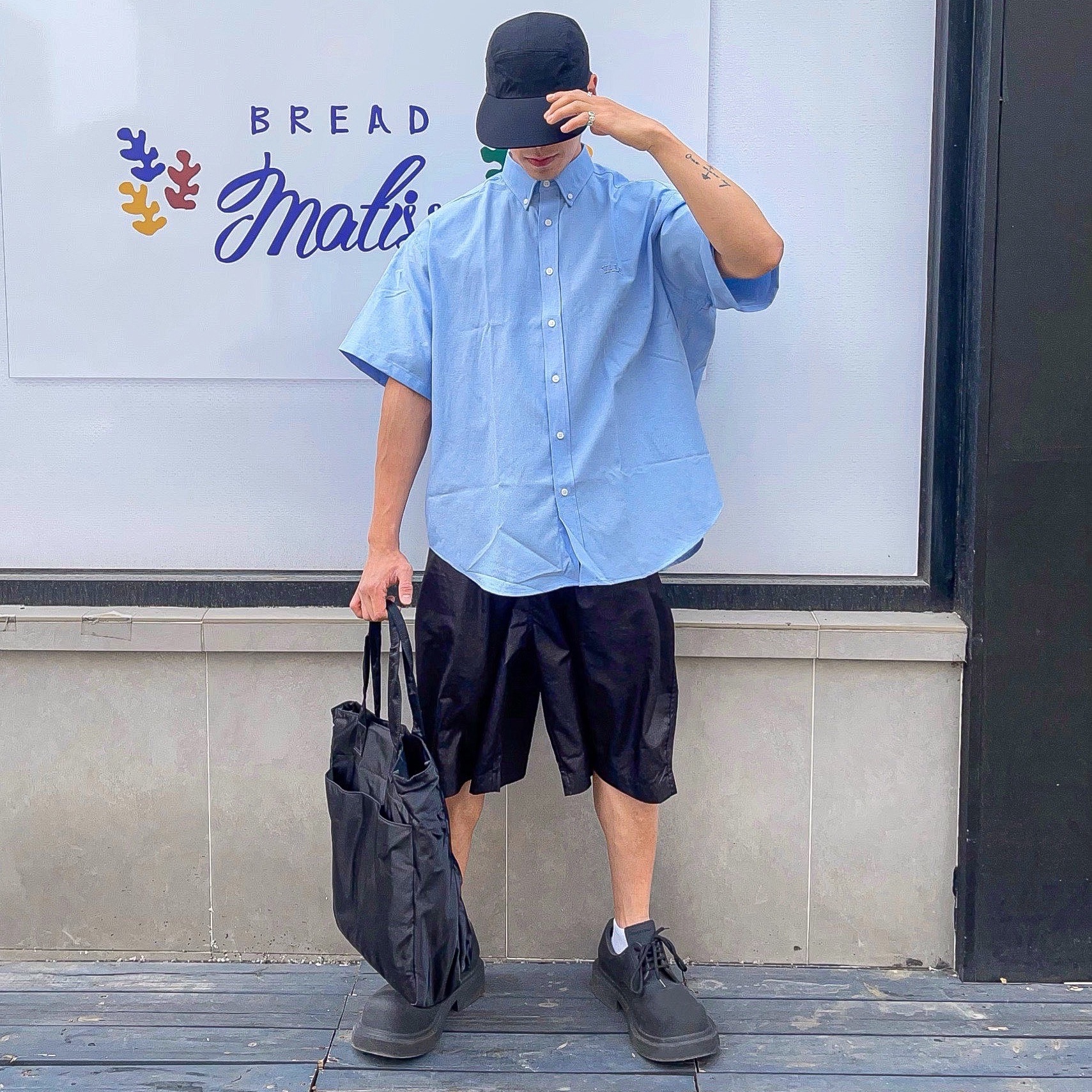 Balenciaga Steroid Derby Black 착용 스타일 - 1