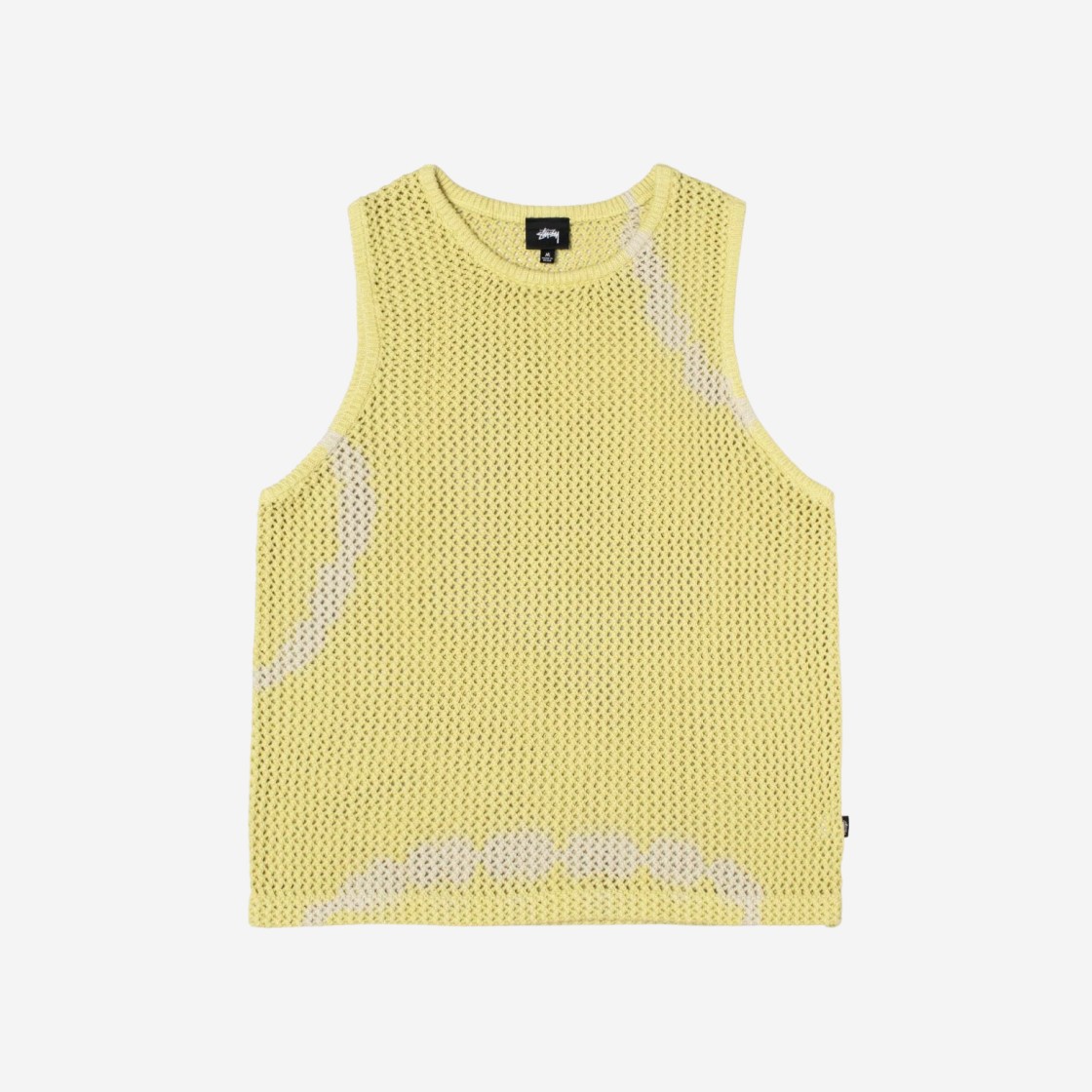 Stussy O'Dyed Heavyweight Mesh Tank Tie Dye Yellow 상세 이미지 1