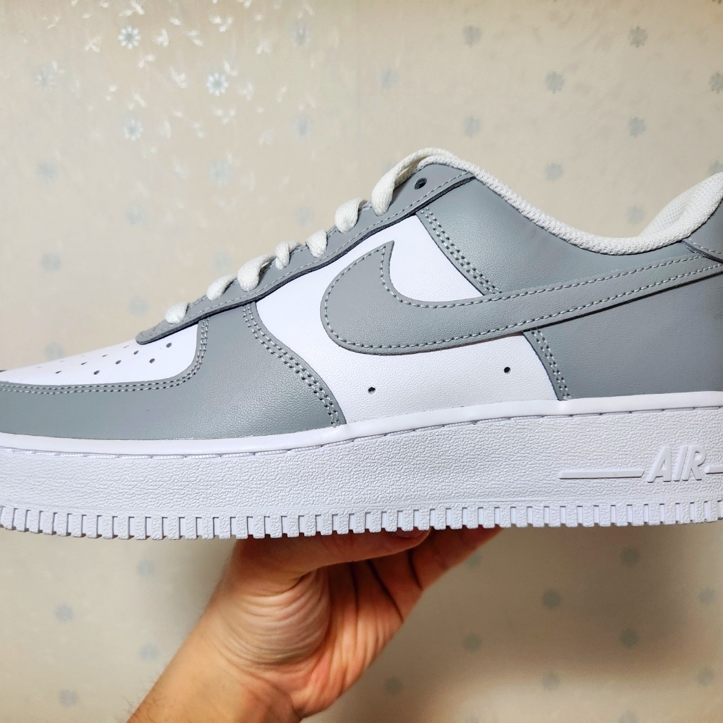 Nike Air Force 1 Low White Grey 착용 스타일 - 2