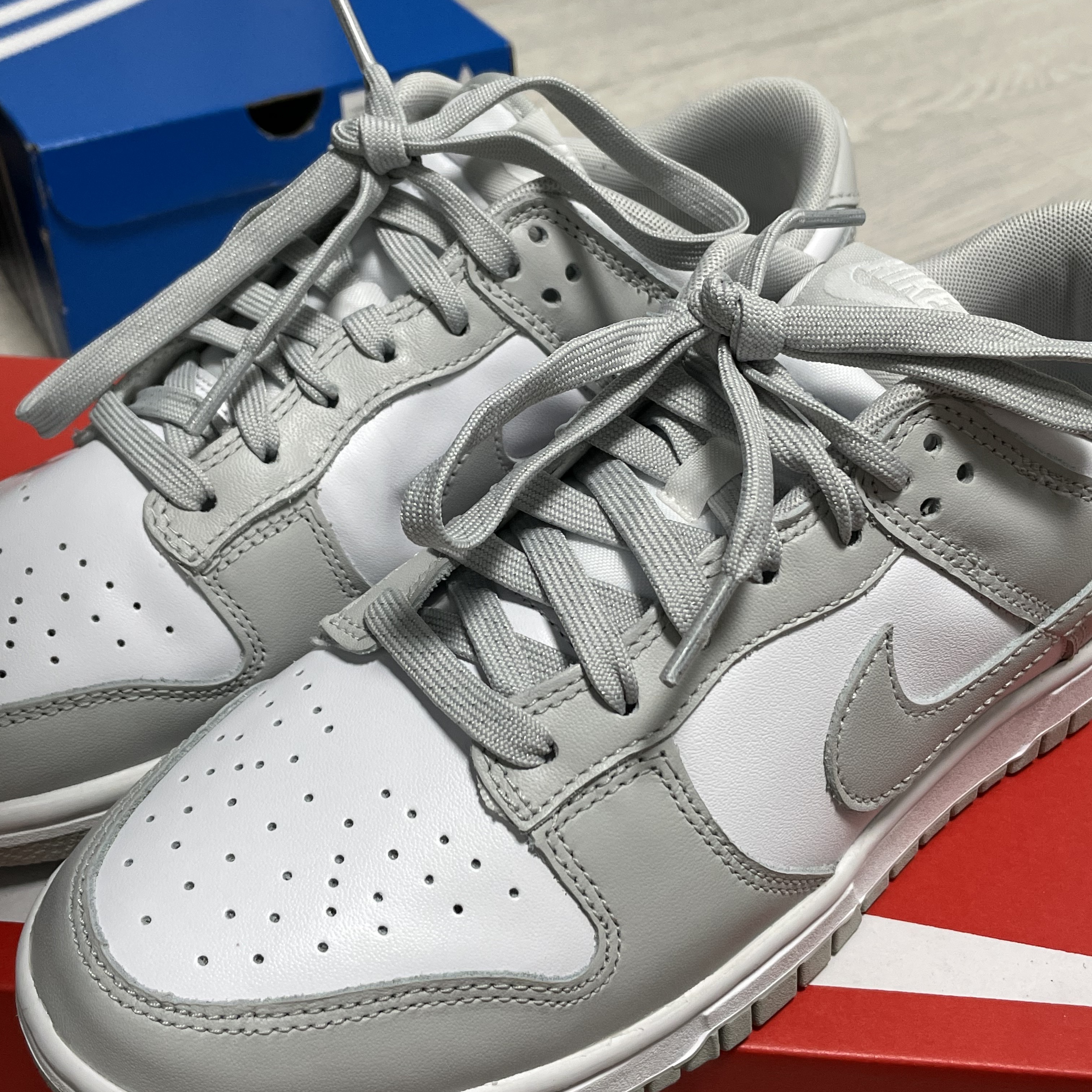 Nike Dunk Low Retro Grey Fog 착용 스타일 - 2