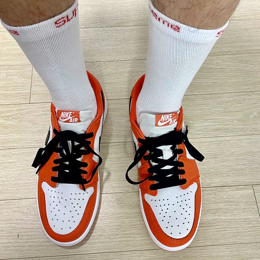 (W) Jordan 1 Low OG Starfish 착용 스타일 - 3