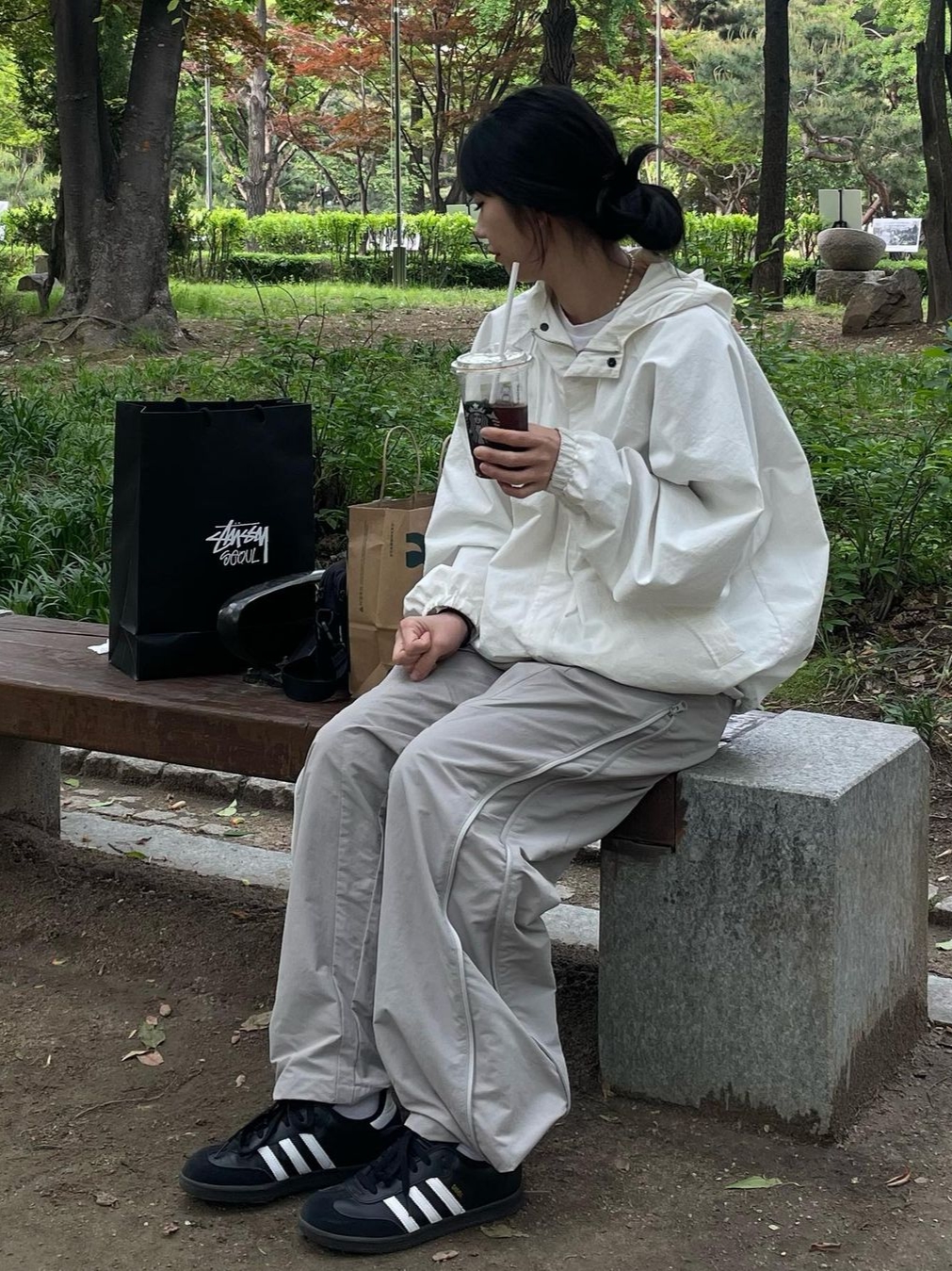 Art Of Field Side Zipper Balloon Pants Deep Beige, Adidas Superstar Core Black White 착용 스타일