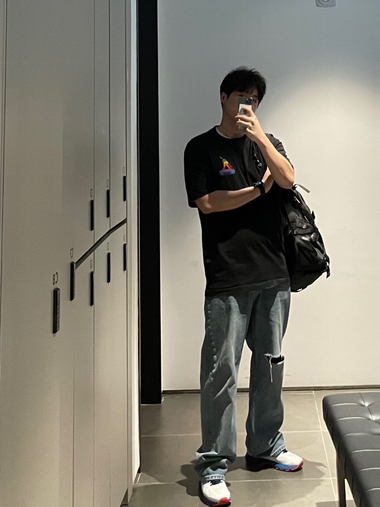 Palace Jobsworth T-Shirt Black - 19SS 착용 스타일