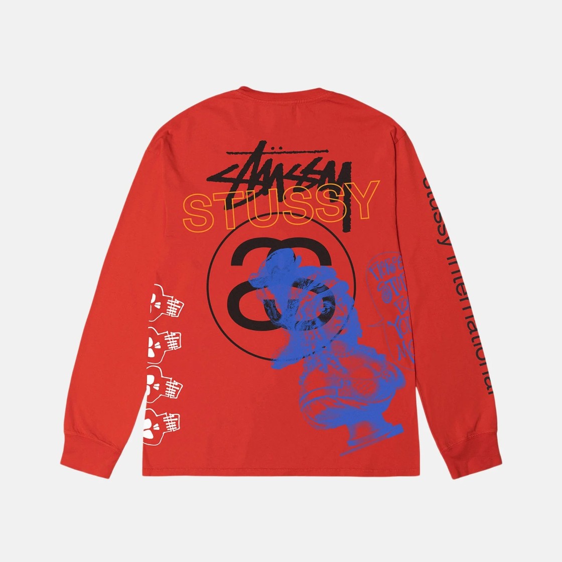 Stussy Test Strike Pigment Dyed LS T-Shirt Tomato 상세 이미지 1